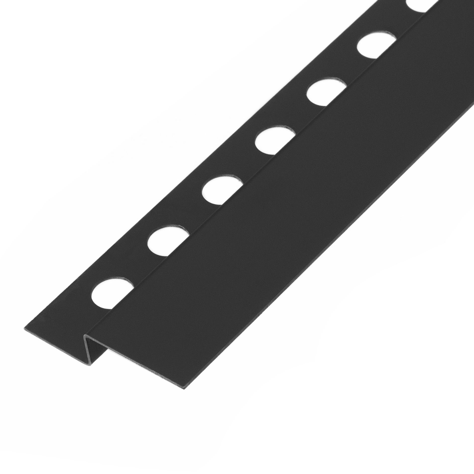 REA frontprofil til brusekar 120CM Sort, 120x1,2x5,2cm