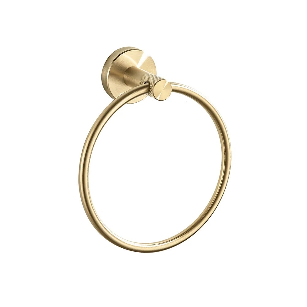 REA badeværelseskrog RING 6610 Modern Børstet guld, 6,5x15,5x18cm