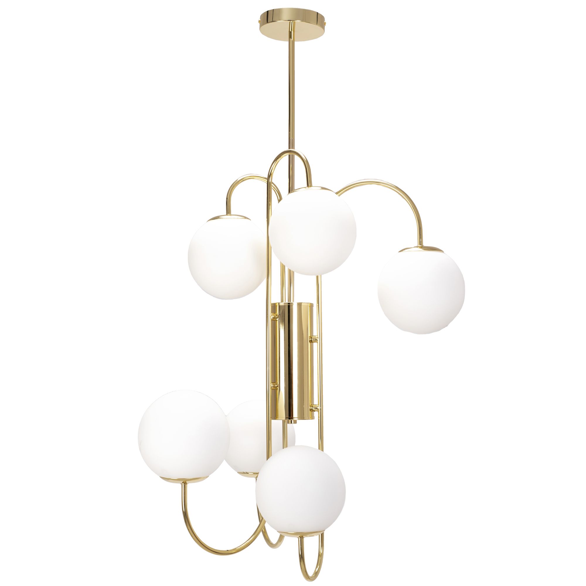 TOOLIGHT hængende loftlampe APP1003-6CP Guld 65x12x98cm