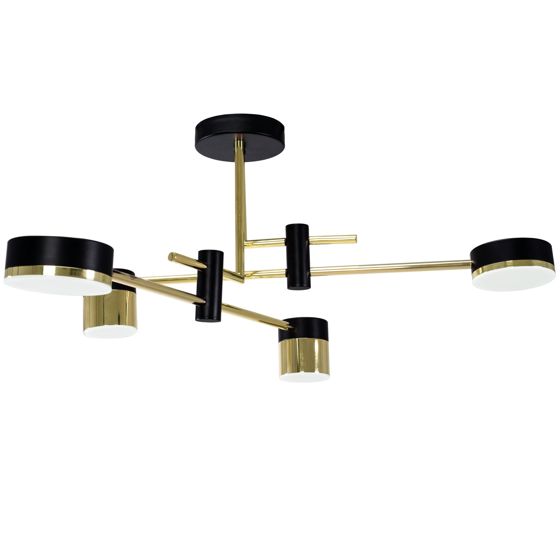 TOOLIGHT hængende loftlampe APP1001-4C LED Sort 68x12x31cm