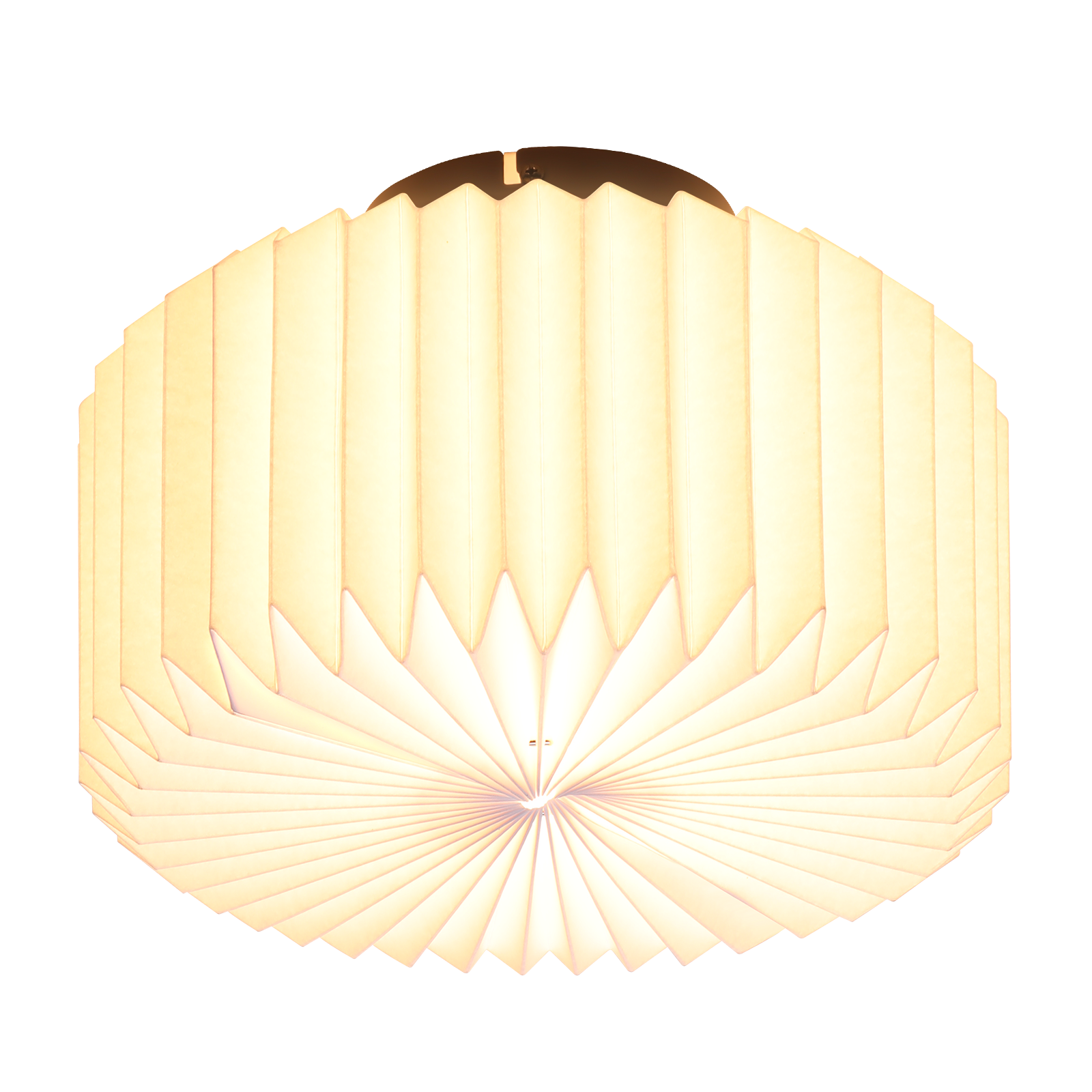NETTLIFE Loftlampe til stue, vintage loftlampe - hvid køkkenpapirskærm, industrielt design, G9
