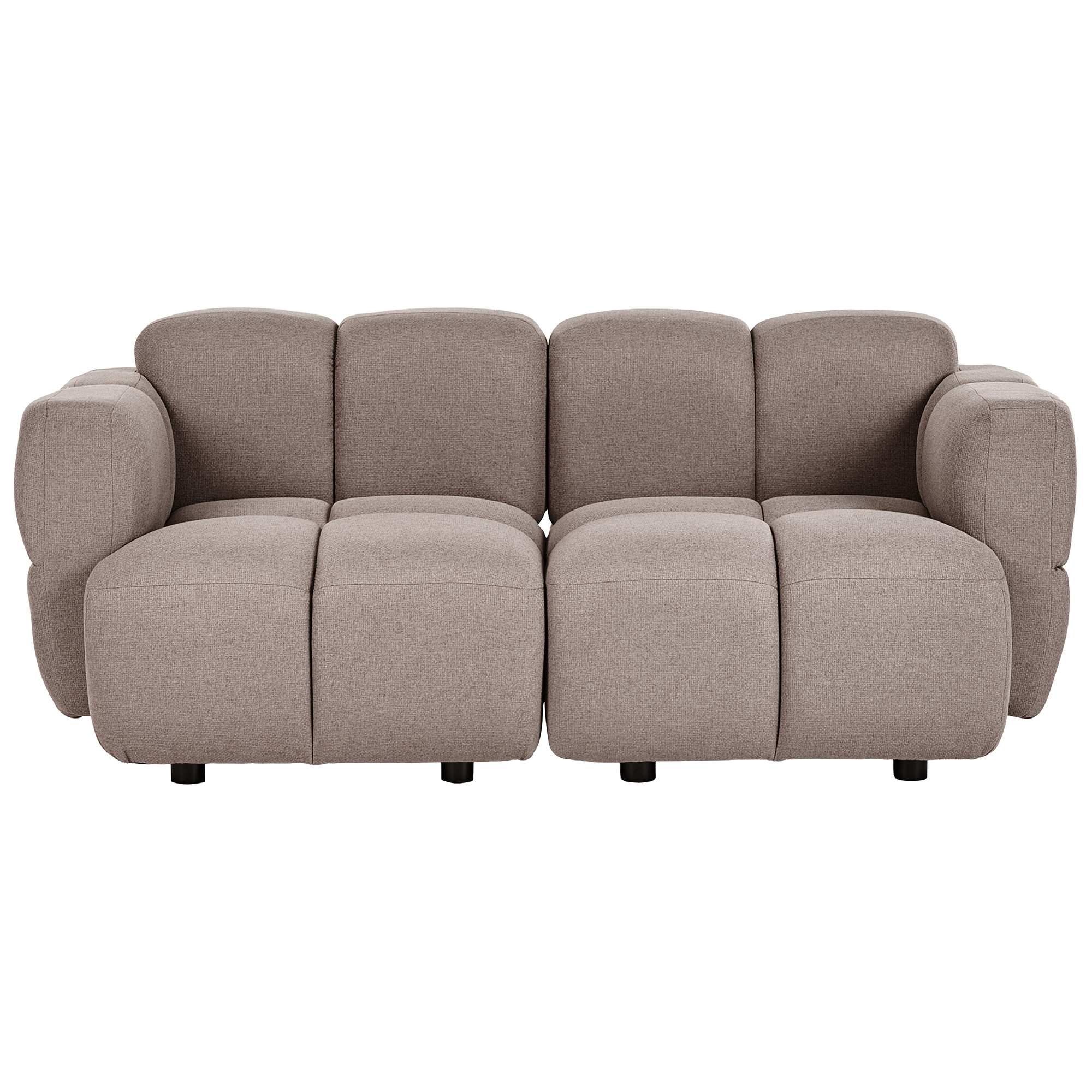 Modulsofa 2 personers MAKSABERG Brungrå