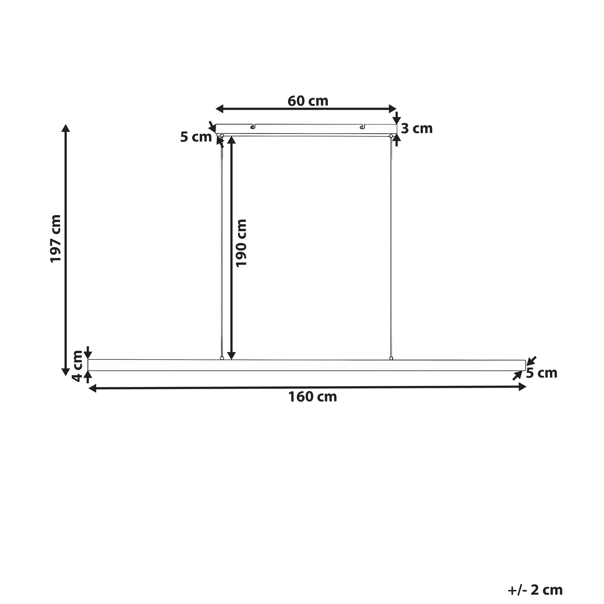 LED-pendel lampe BADDANA Metal Sølv