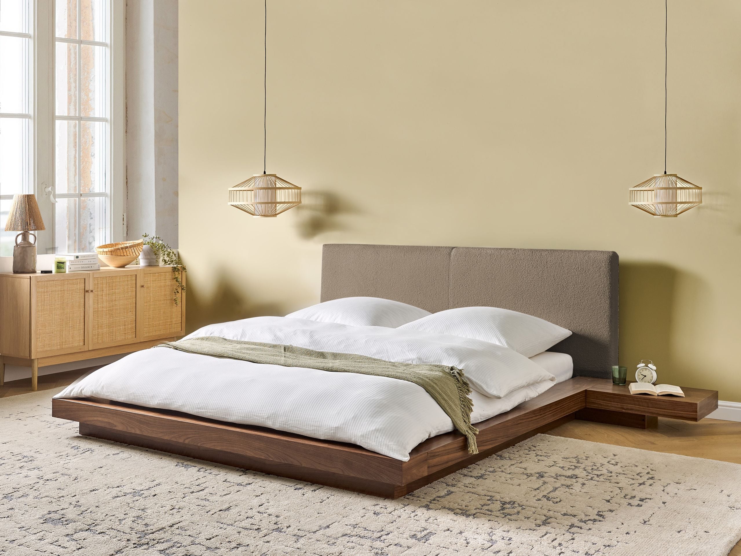 Vandseng Boucle ZEN 160 x 200 cm Brun ask