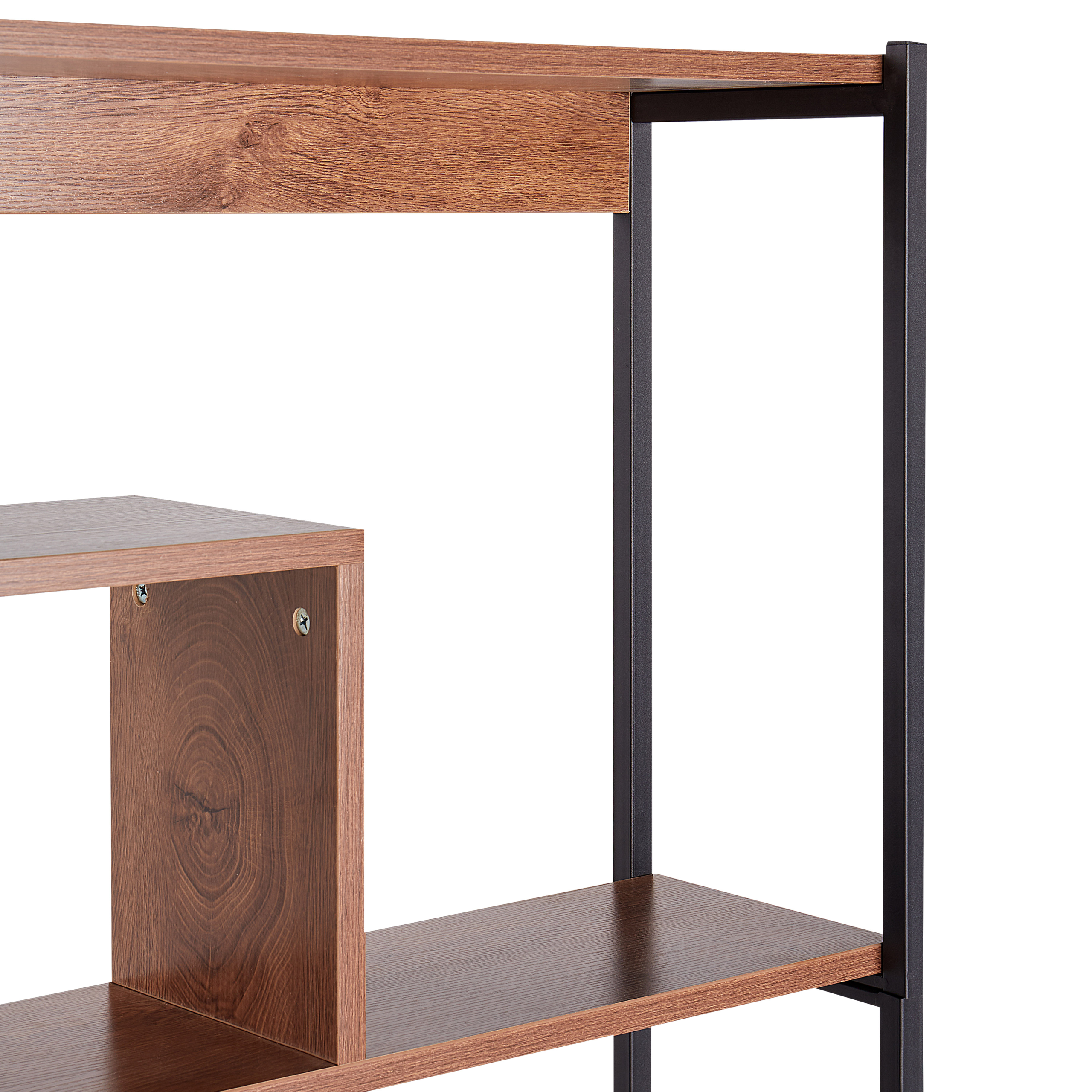 6-etagers reol DAVEN 180 cm Brun
