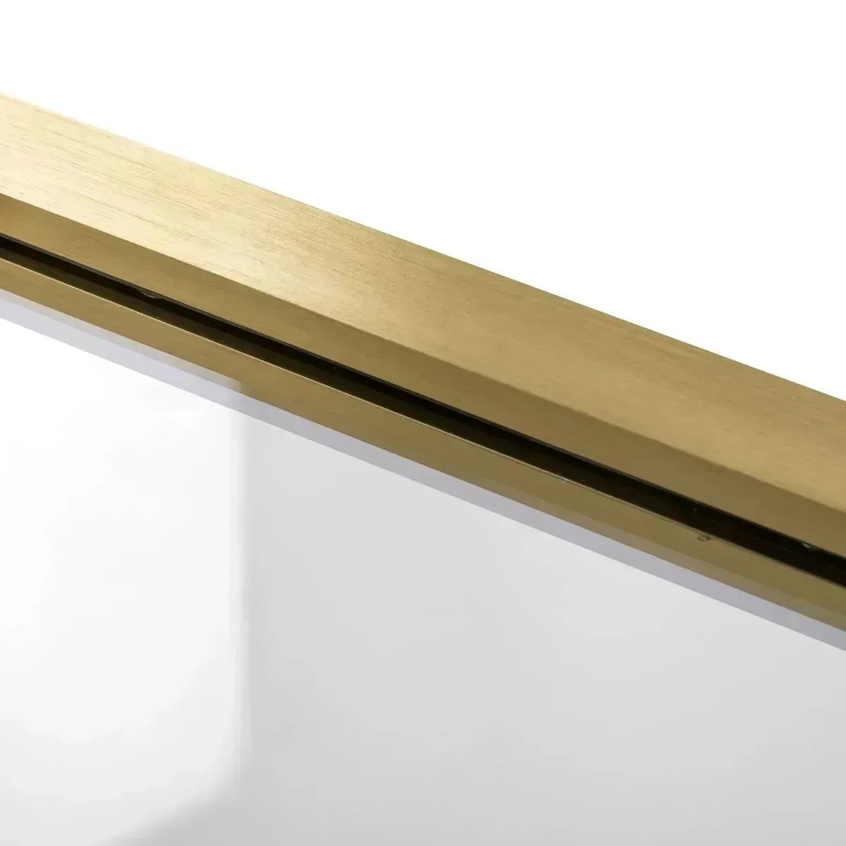 REA brusekabine Atlas 120x90 Venstre Børstet guld, 120x90x200cm
