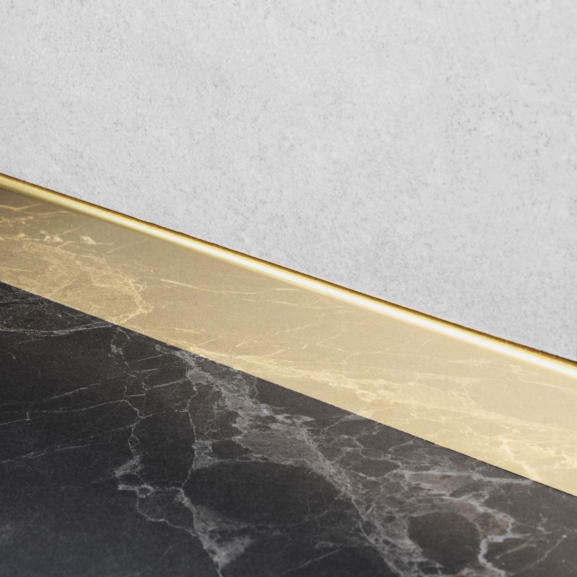 REA frontprofil til brusekar 120CM Guld, 120x1,2x5,2cm