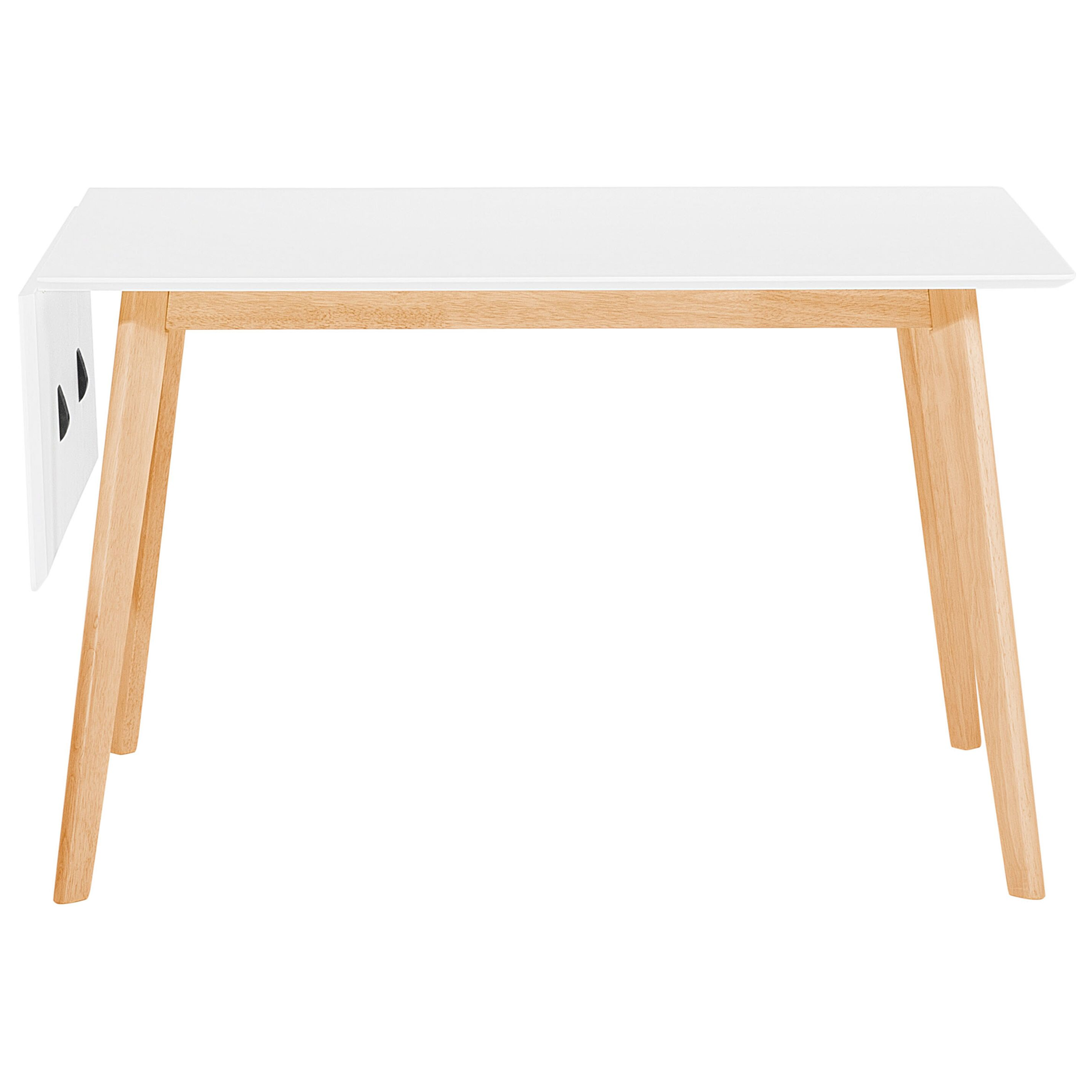 Spisebord med udtræk MEDIO Hvid 120/155 cm 80 cm