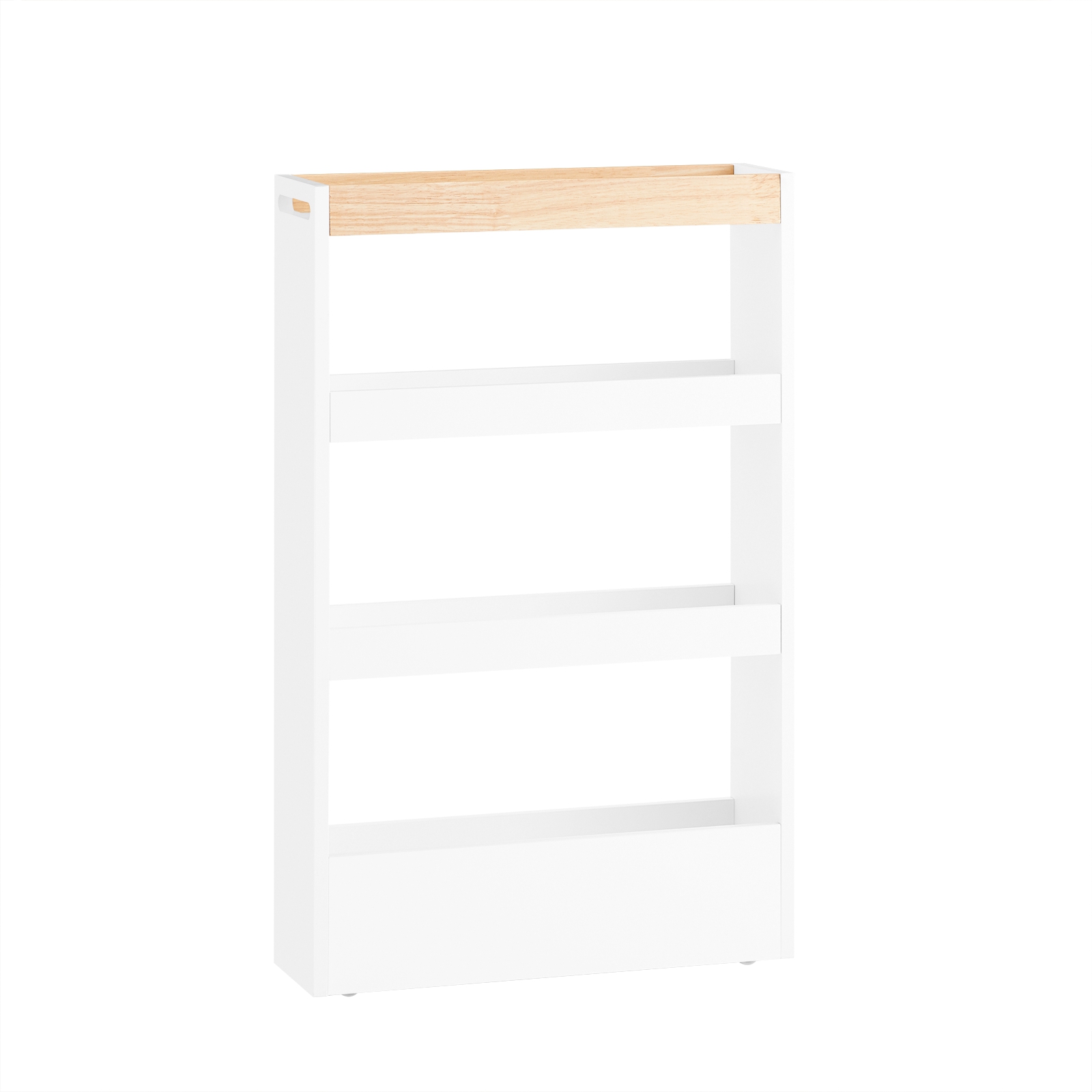 SoBuy niche-hylde, pladsbesparende badeværelsesvogn, små møbler 20 cm brede NSR12-W