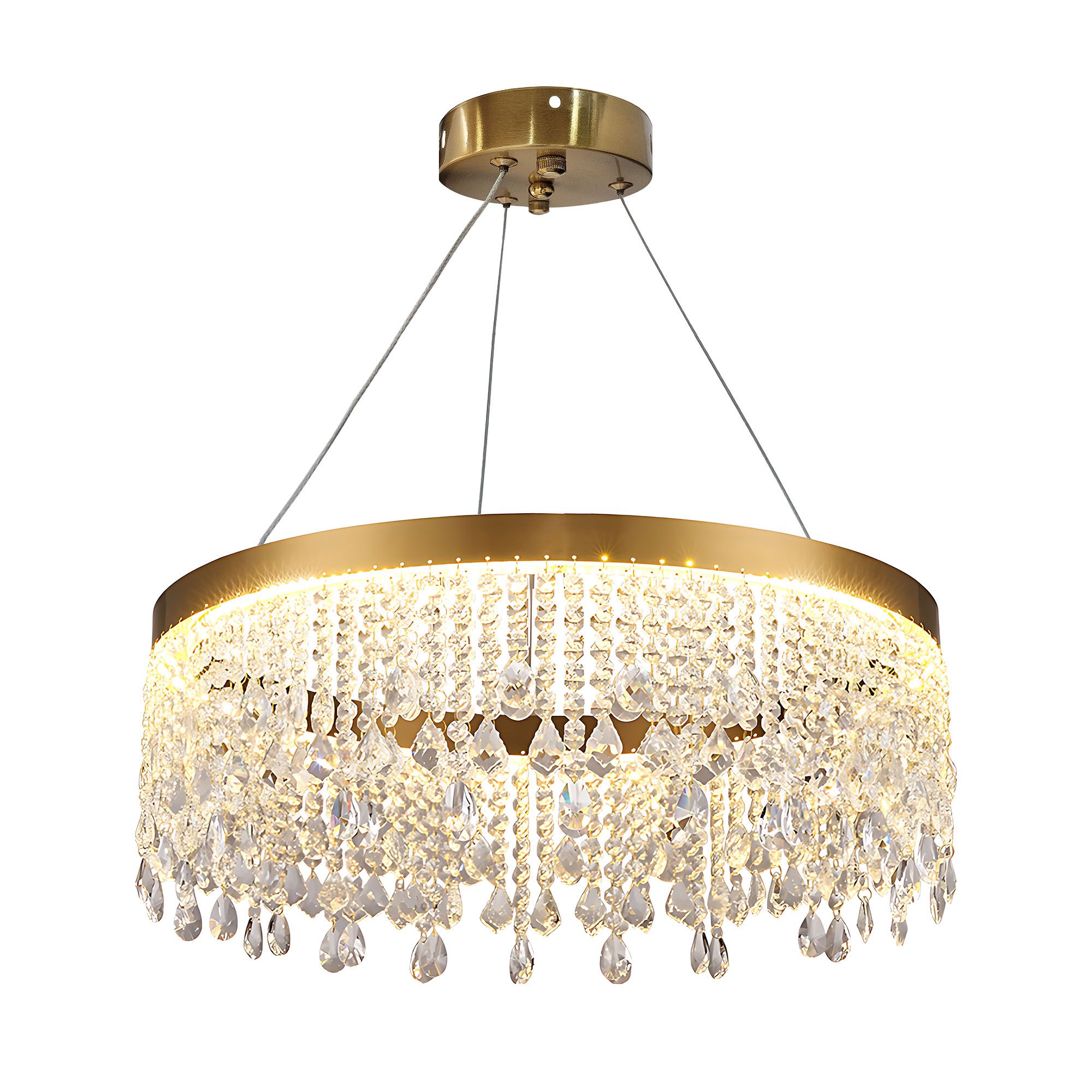 TOOLIGHT hængende loftlampe APP1731-1CP 60cm LED Guld 60x60x100cm