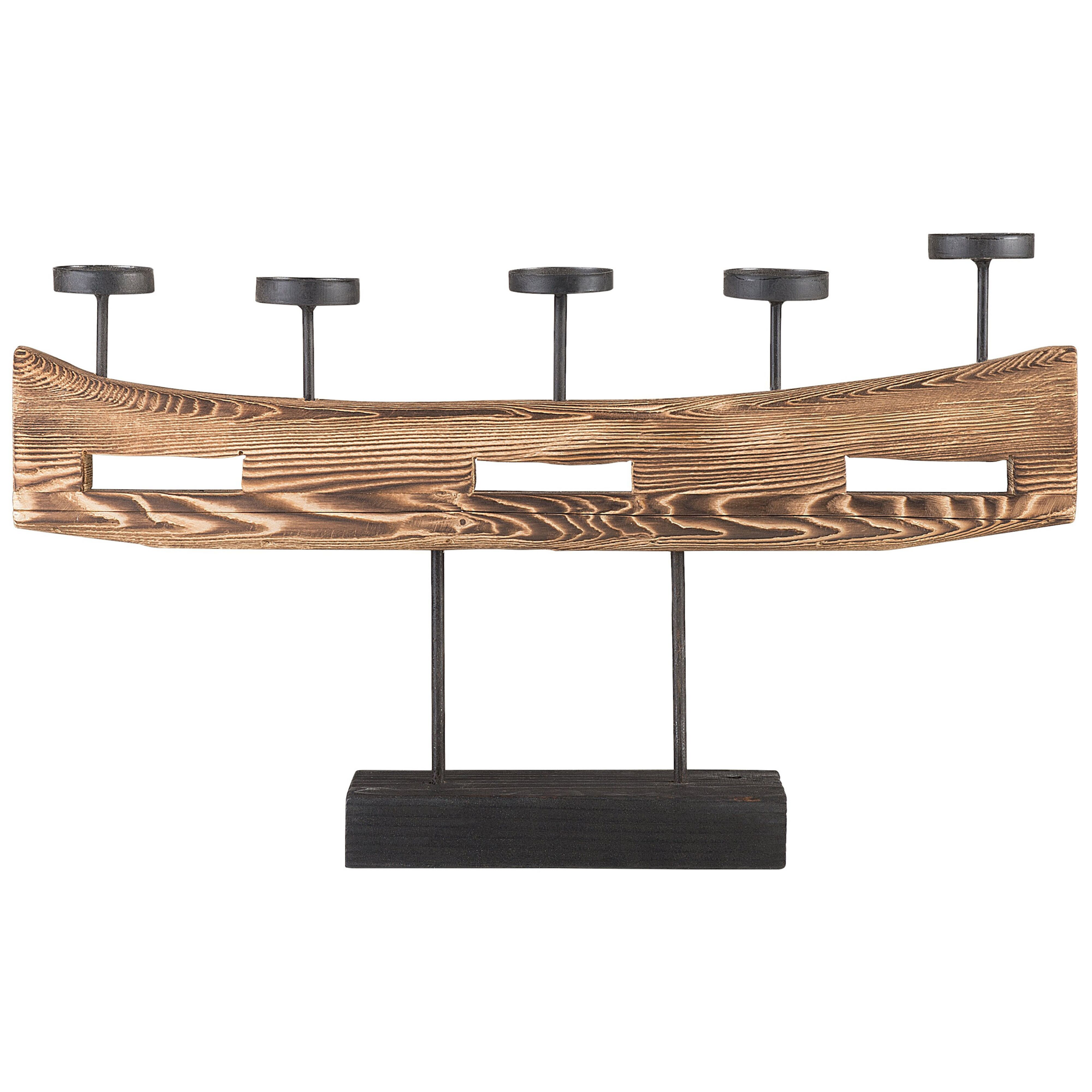 Lysestage GUATEMALA 36 cm Fyretræ Brun