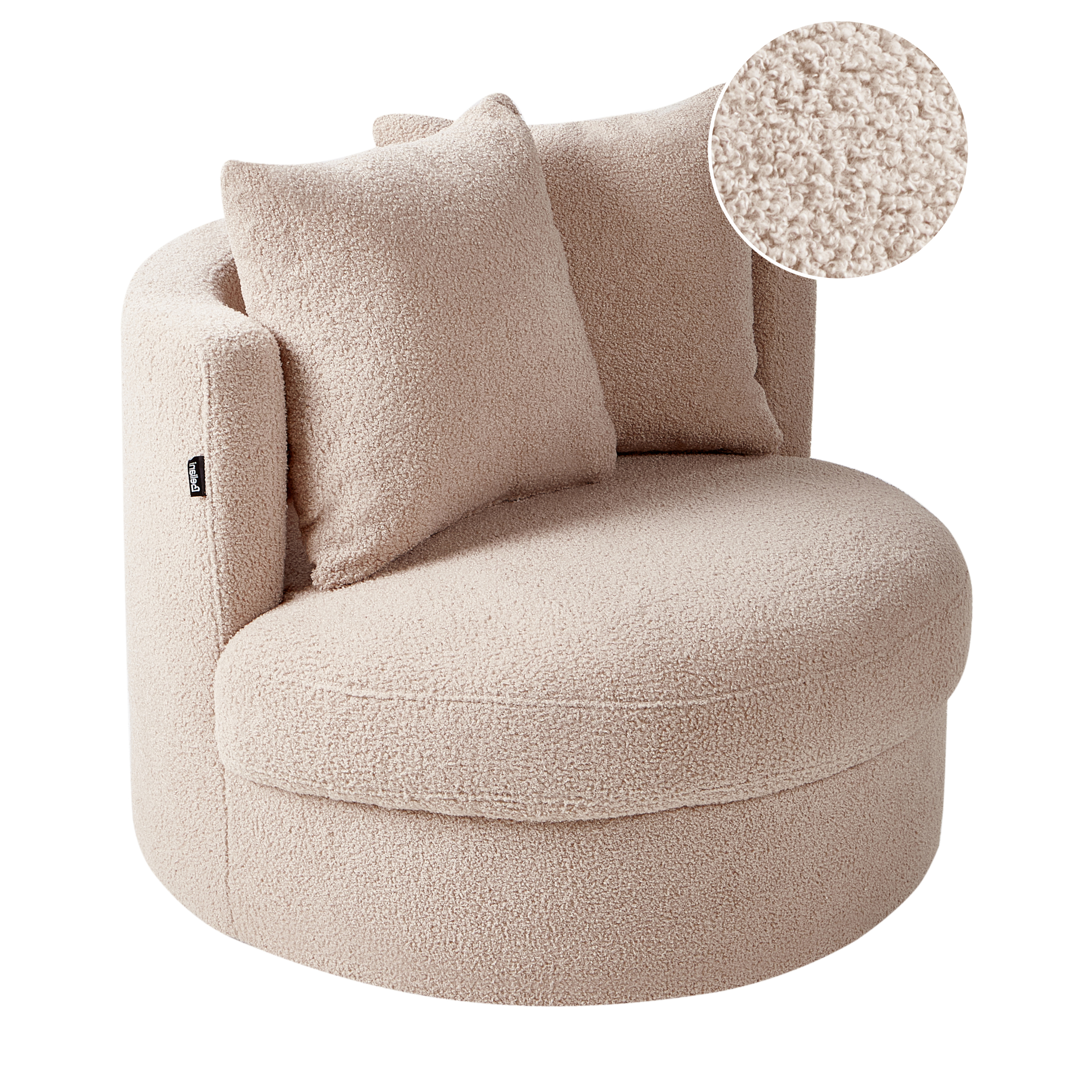 Lænestol DALBY Boucle Beige