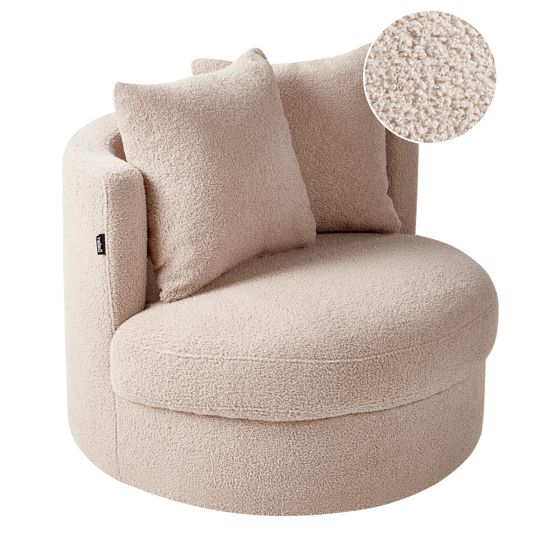 Lænestol DALBY Boucle Beige