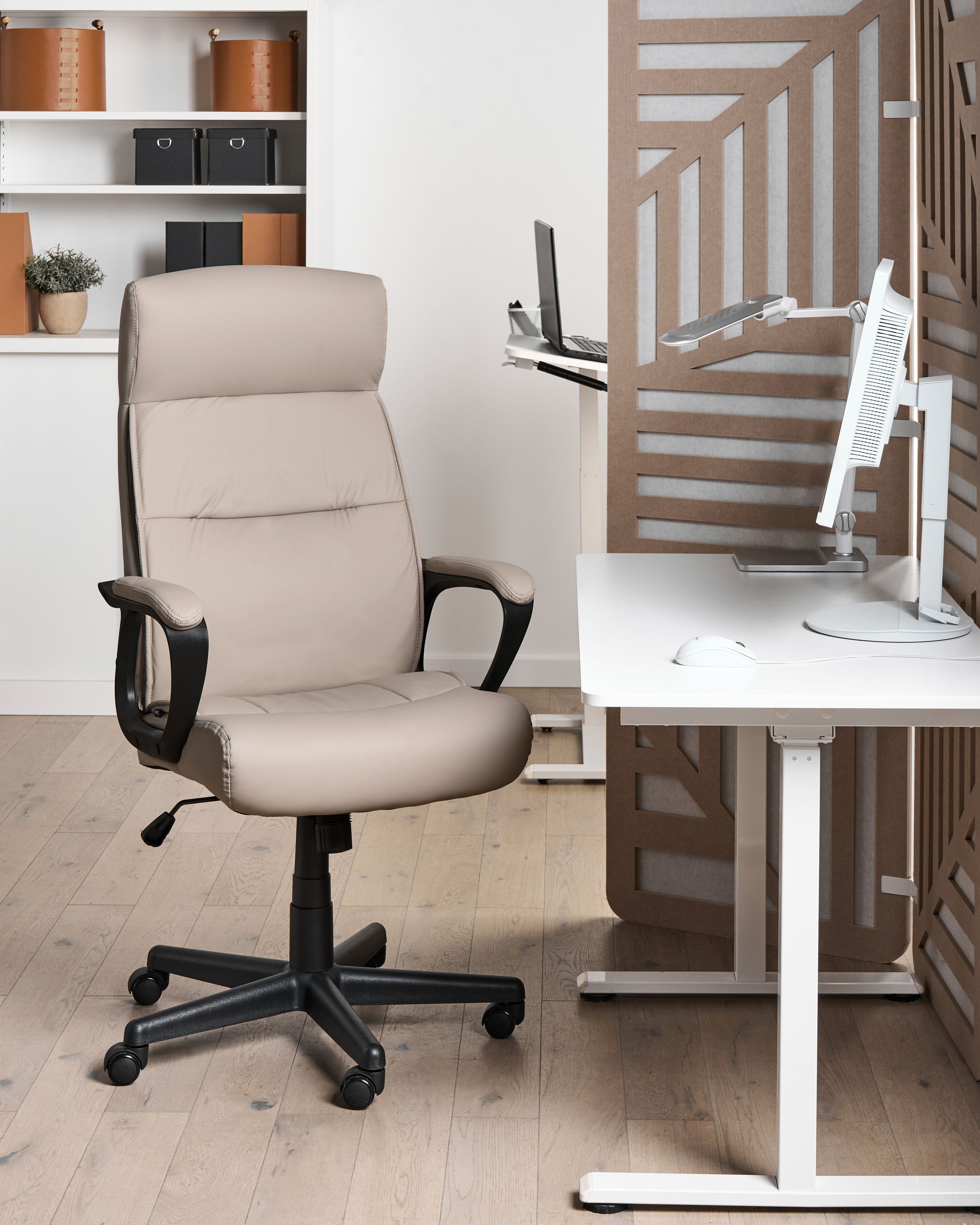 Chefstol GURU Kunstlæder Beige