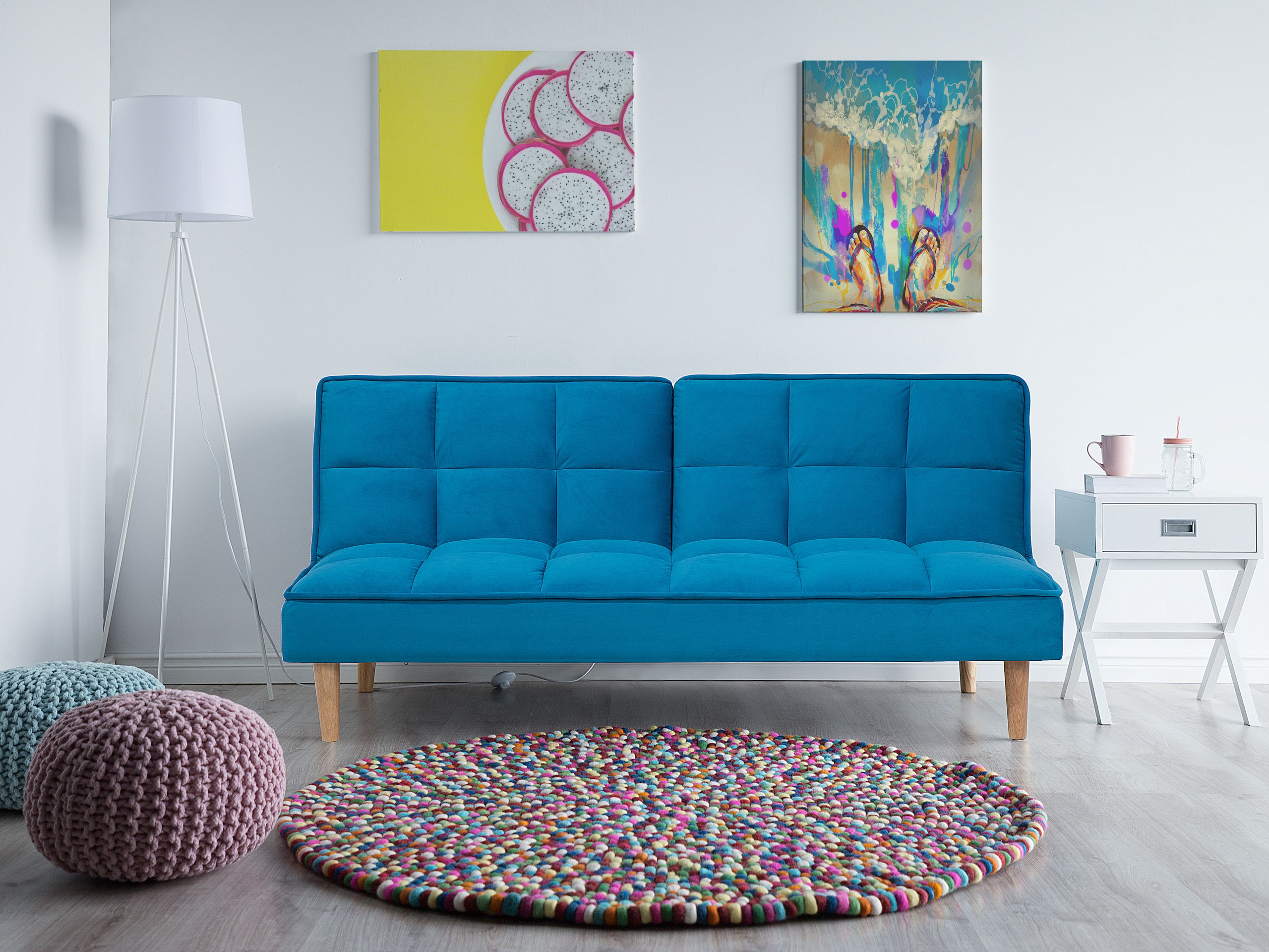 Sovesofa 3 personers SILJAN Turkis