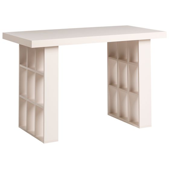 Skrivebord ELURA 120 cm 60 cm Lys Beige