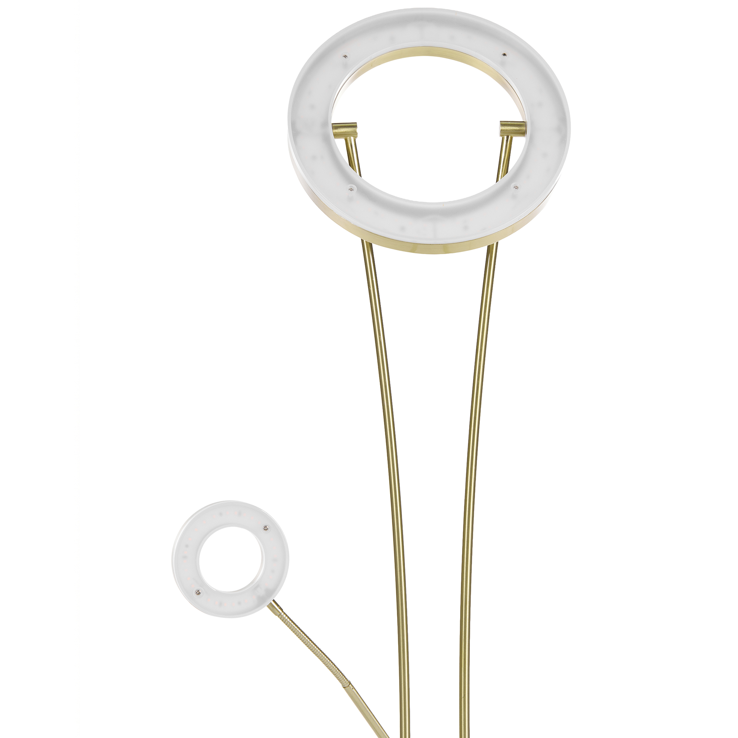 LED-gulvlampe KENNET  Med dæmpning Metal Messing