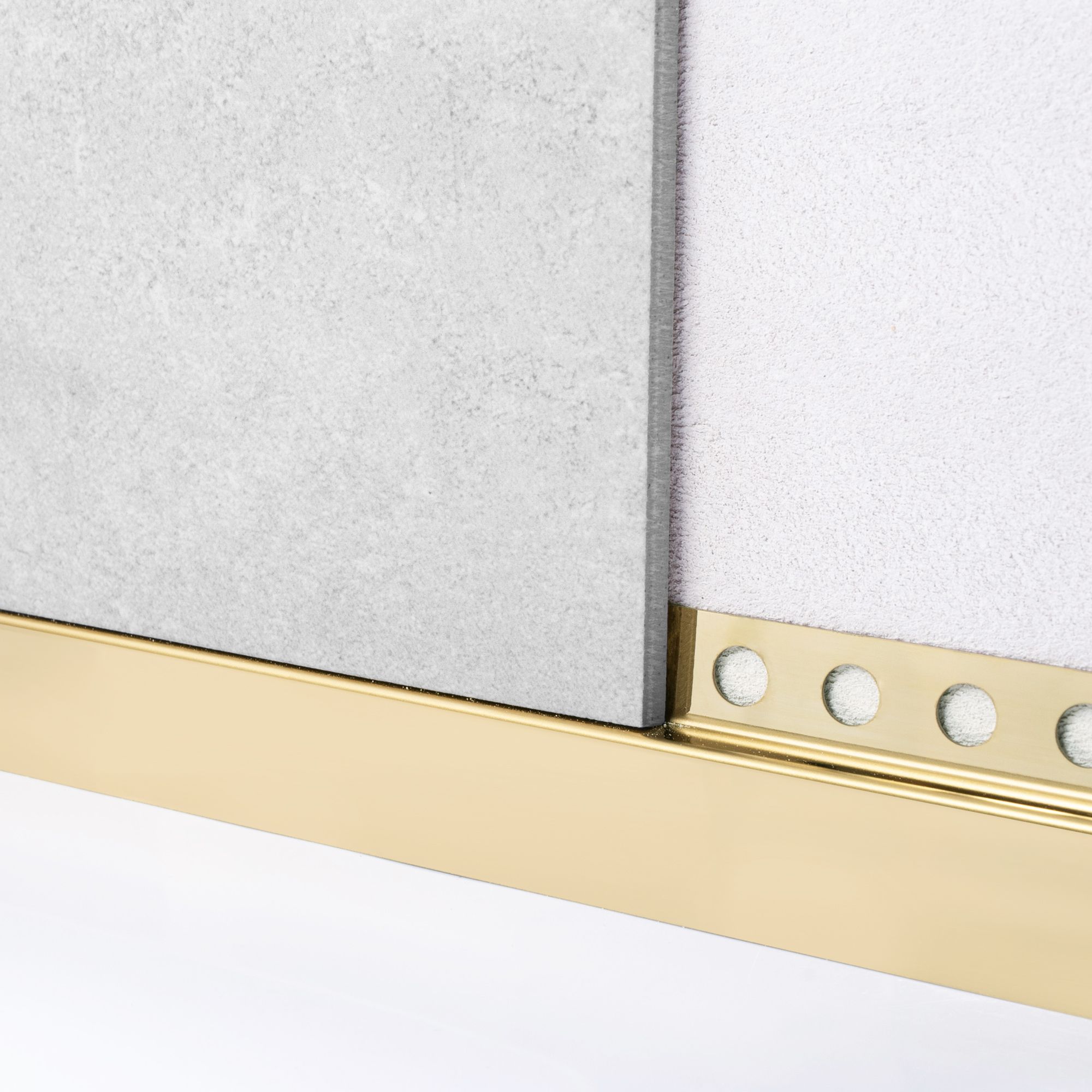 REA frontprofil til brusekar 130CM Guld, 130x1,2x5,2cm