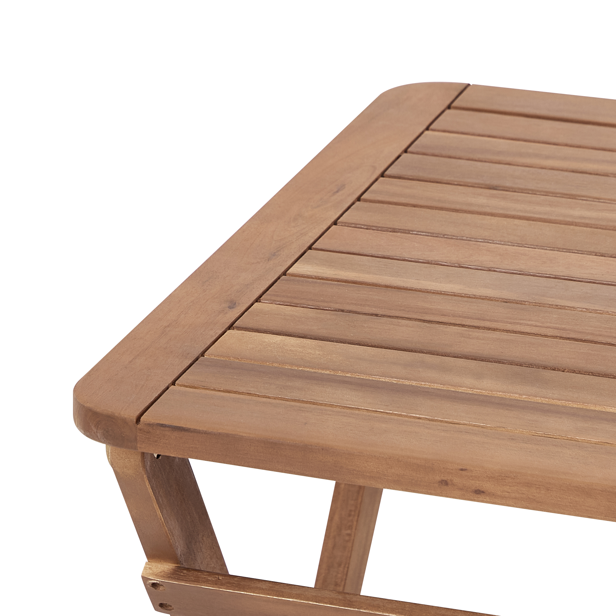 Udendørs sidebord PARAGGI 60 cm 60 cm Certificeret akacietræ Brun