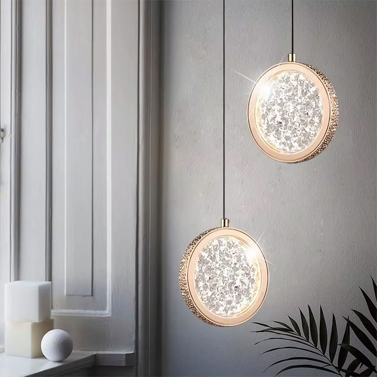 TOOLIGHT hængende loftlampe LED G089-1CP Gennemsigtig 20x20x20cm