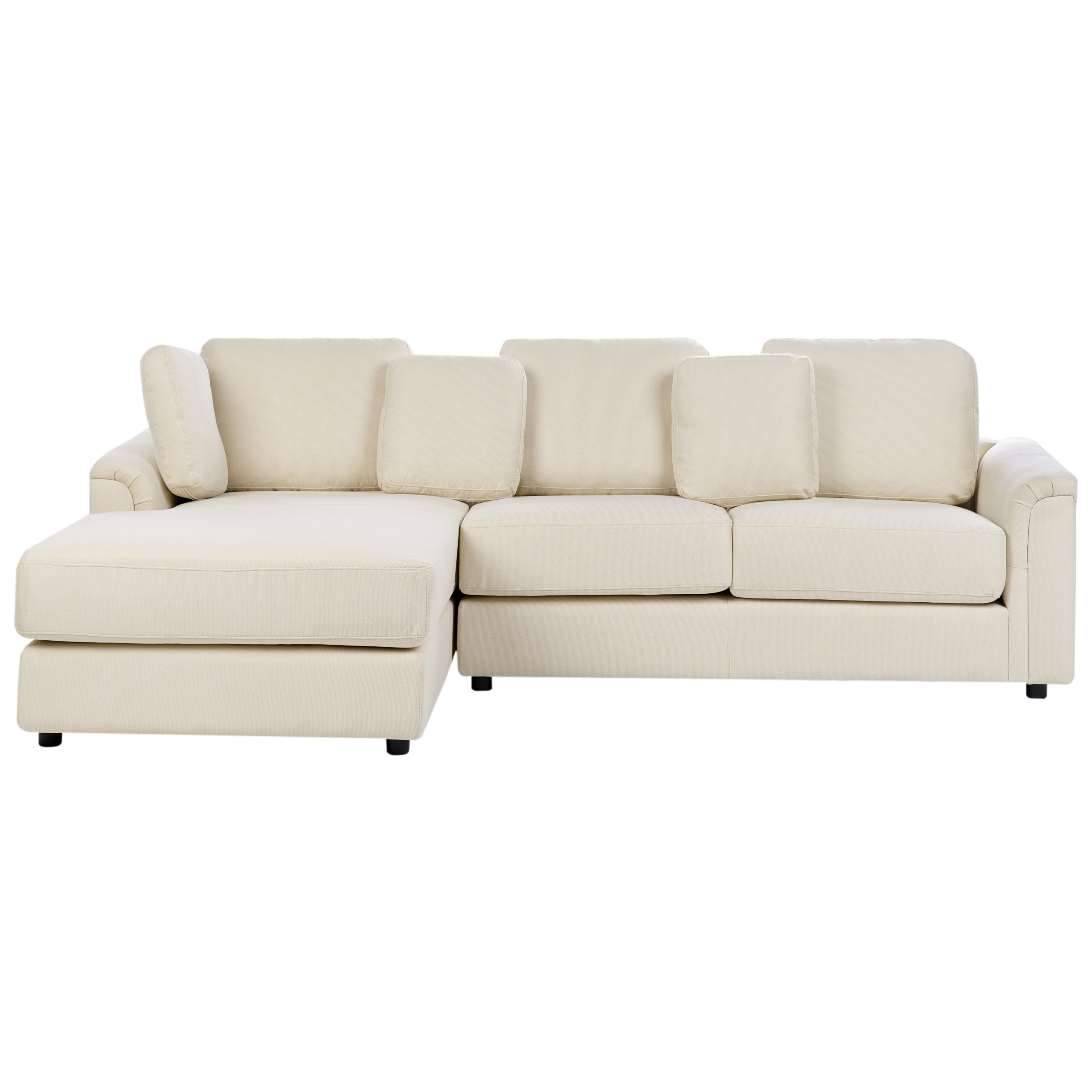 Hjørnesofa 4 personers KOHLO Lys Beige Højrevendt