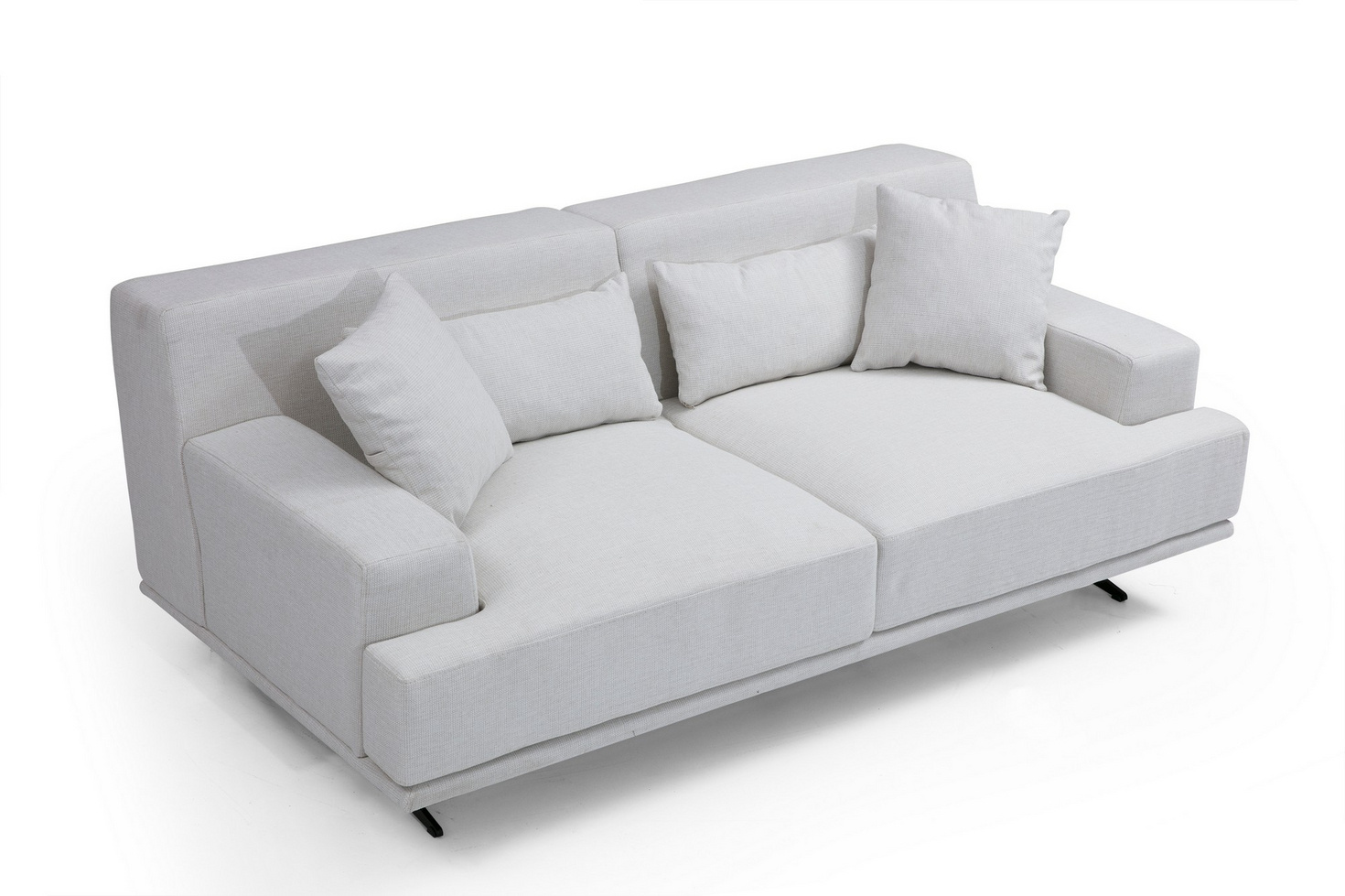 Norda Design Stilfuld 2-personers sofa, 200 cm | ramme i bøgetræ, blød grå skum, kan kemisk renses | moderne design