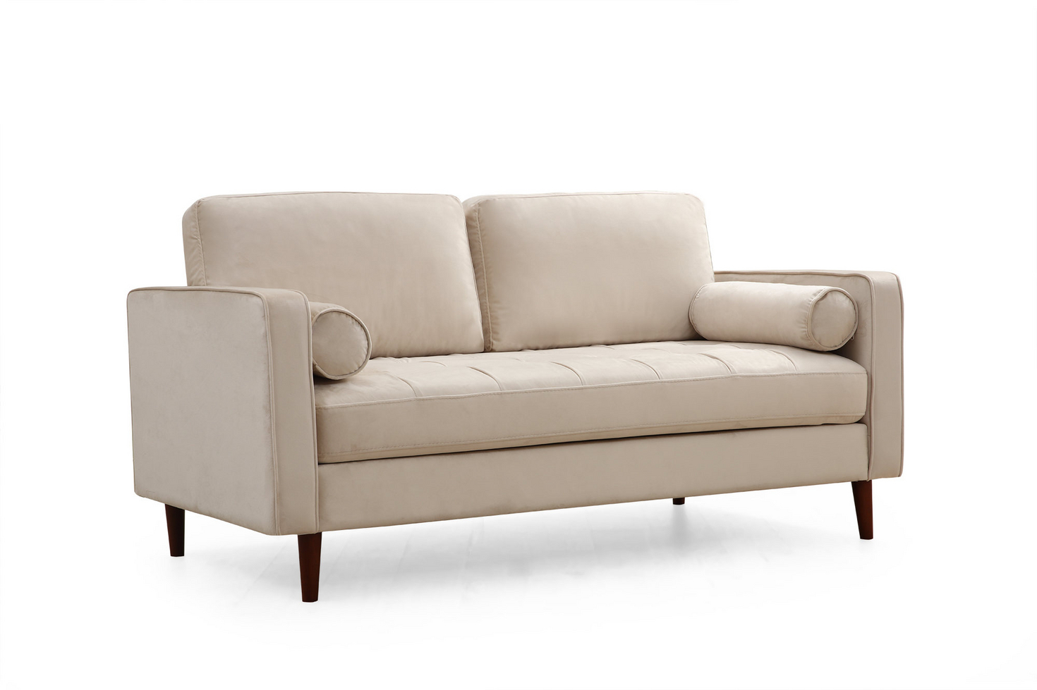 Norda Design 2-personers sofa, ramme i bøgetræ, 100% polyester, 175x90x70 cm, inkl. 2 hynder, skandinavisk design
