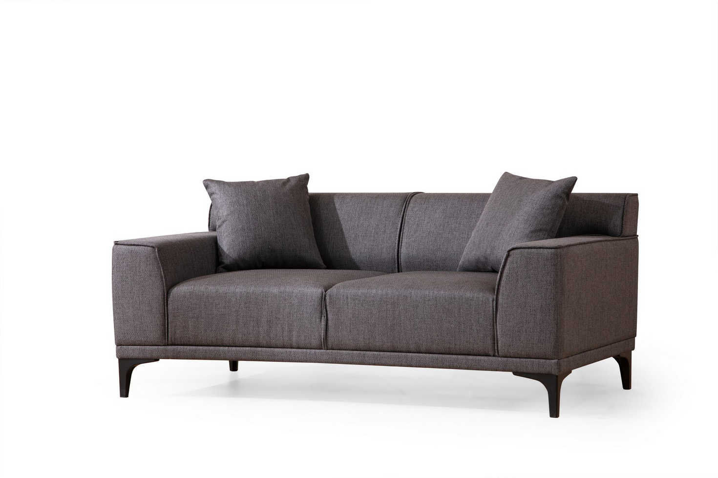 Norda Design Stilfuld 2-personers sofa, ramme i bøgetræ, 165x87x86 cm | 100% polyester, inkl. 2 puder