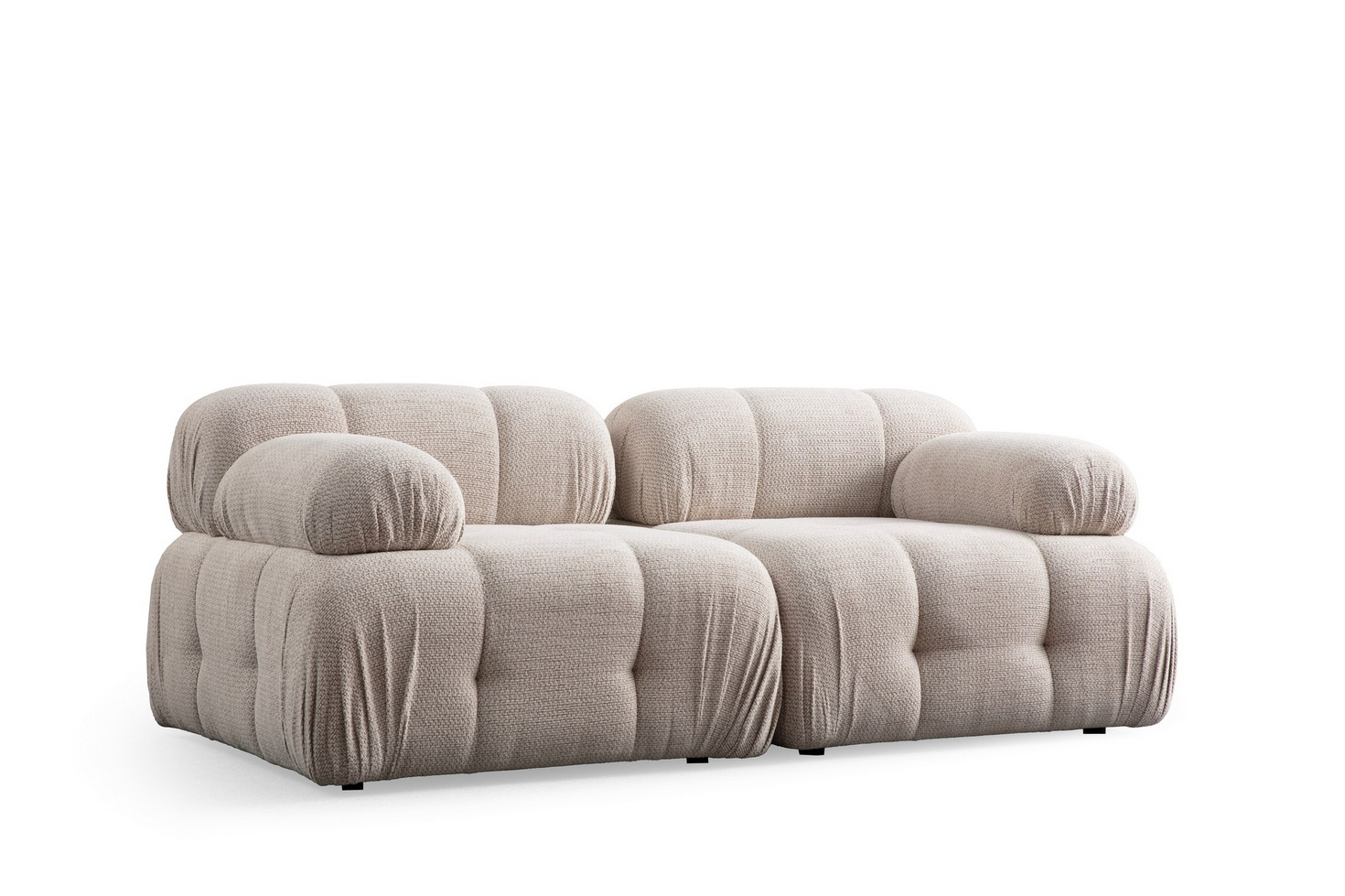 Norda Design Elegant 2-personers sofa, 190x95x75 cm | ramme i bøgetræ, 100% polyester, blødt skum | moderne design