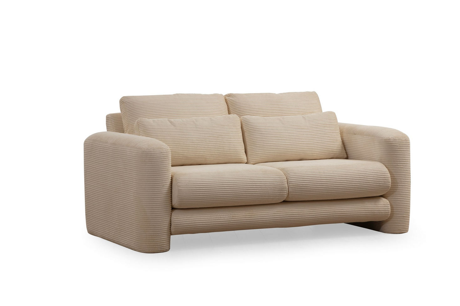 Norda Design 2-personers sofa, ramme i bøgetræ, 100% polyester, 180x97x73 cm | bløde skumhynder, flytbart design
