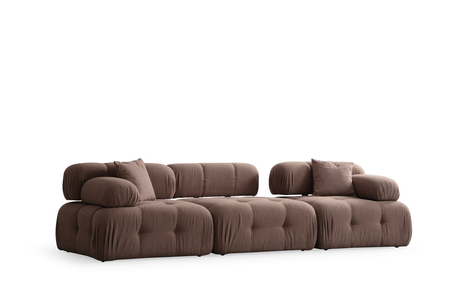 Norda Design Elegant 3-personers sofa, 300x100x80 cm | ramme i bøgetræ, 100% polyester, kan kemisk renses