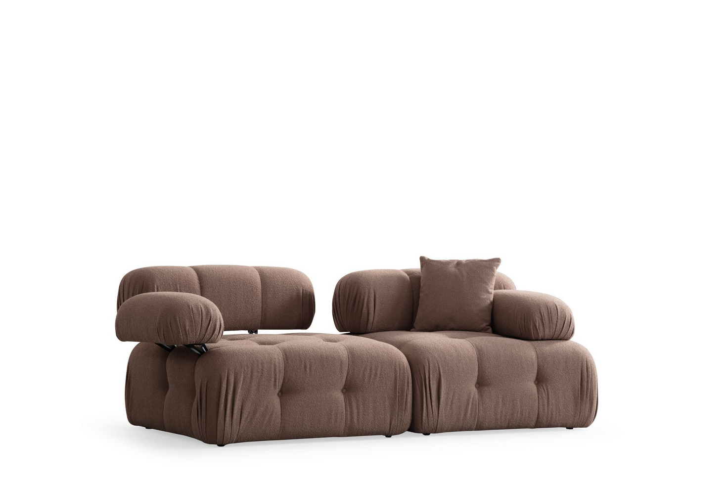 Norda Design 2-personers sofa, ramme i bøgetræ, 100% polyester, 200x100x80 cm | blødt skum og stilfuld design