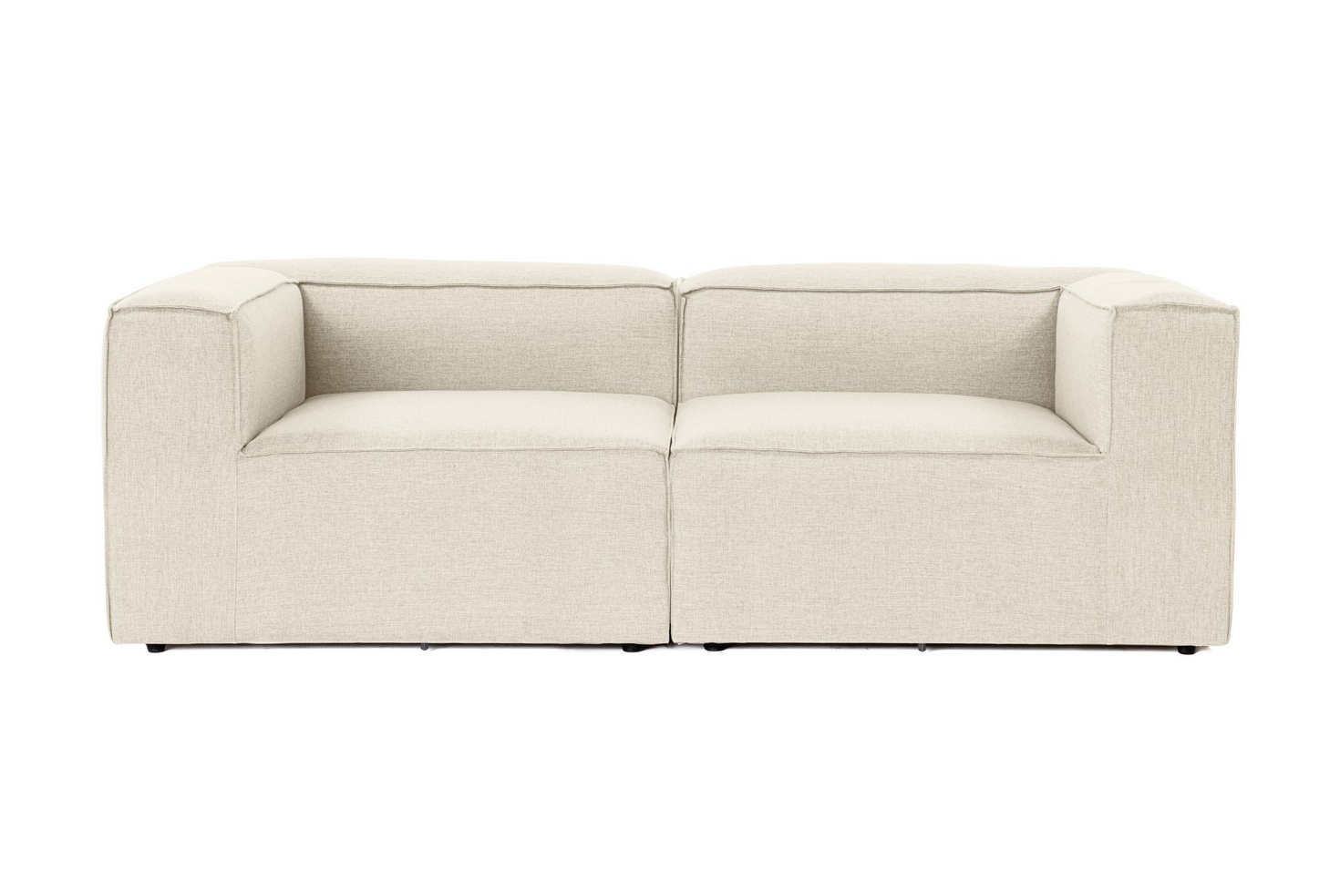 Norda Design 2-personers sofa, 100% hør, ramme i avnbøg, 214 x 105 x 66 cm | komfortabel og stilfuld design