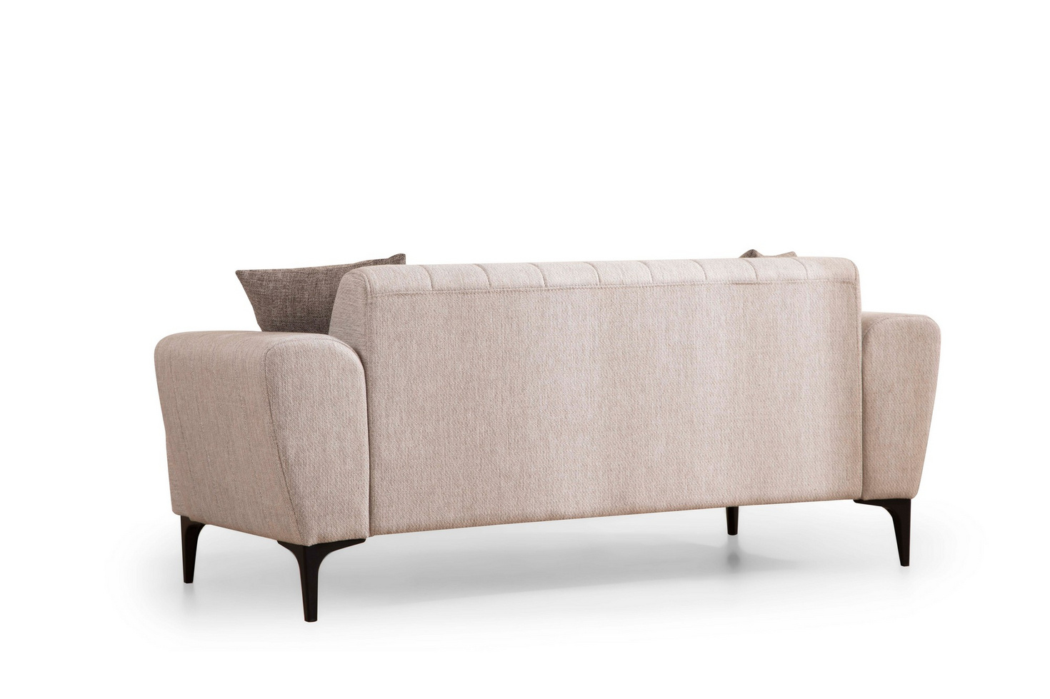Norda Design Stilfuld 2-personers sofa, 180 cm | ramme i bøgetræ, blødt polyesterstof, nem pleje | moderne komfort