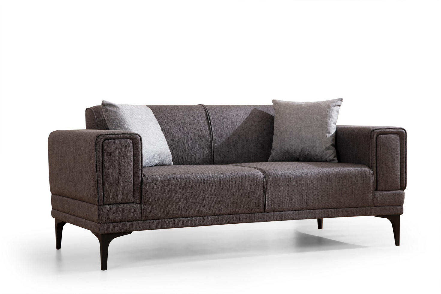 Norda Design Stilfuld 2-personers sofa, 170 cm | ramme i bøgetræ, 100% polyester, let rengørligt stof | moderne komfort
