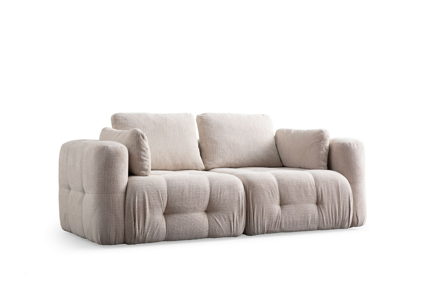 Norda Design 2-personers sofa, 300 cm | ramme i bøgetræ, 100% polyester, blødt skum, puder medfølger | moderne komfort
