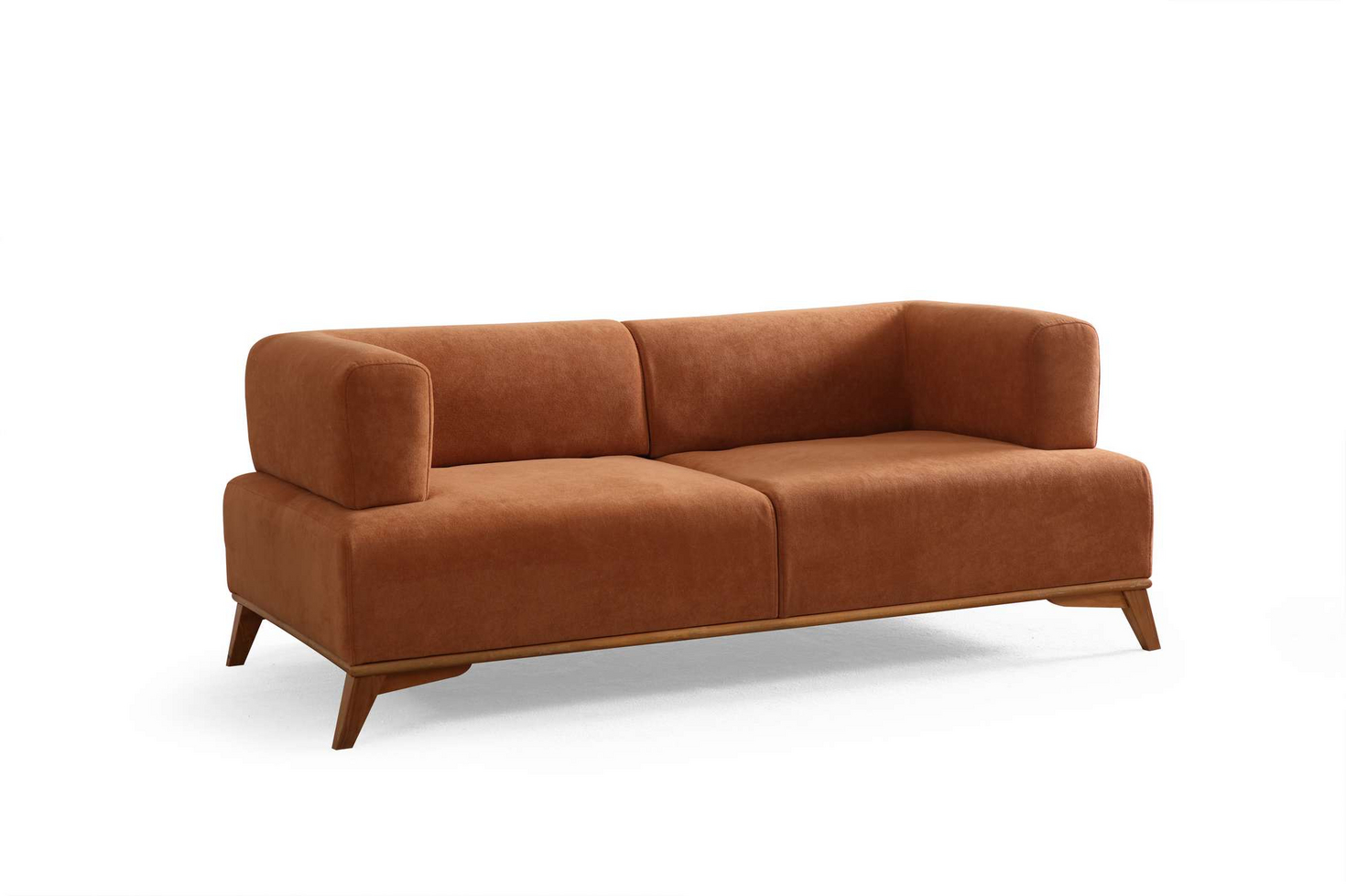 Norda Design Stilfuld 2-personers sofa, 180 cm | træ og spånplade ramme, 100% polyester, kan kemisk renses