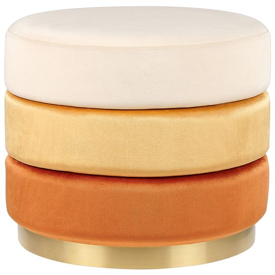 Puf LOUIN Velour Orange