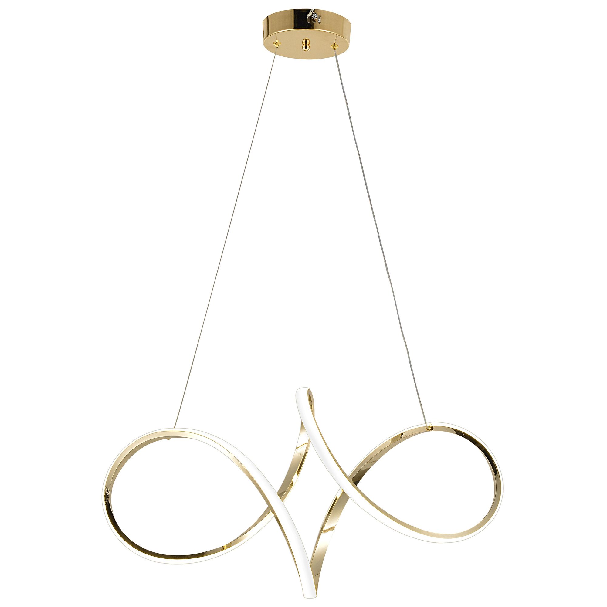TOOLIGHT hængende loftlampe LED G081-1CP Guld 60x60x40cm