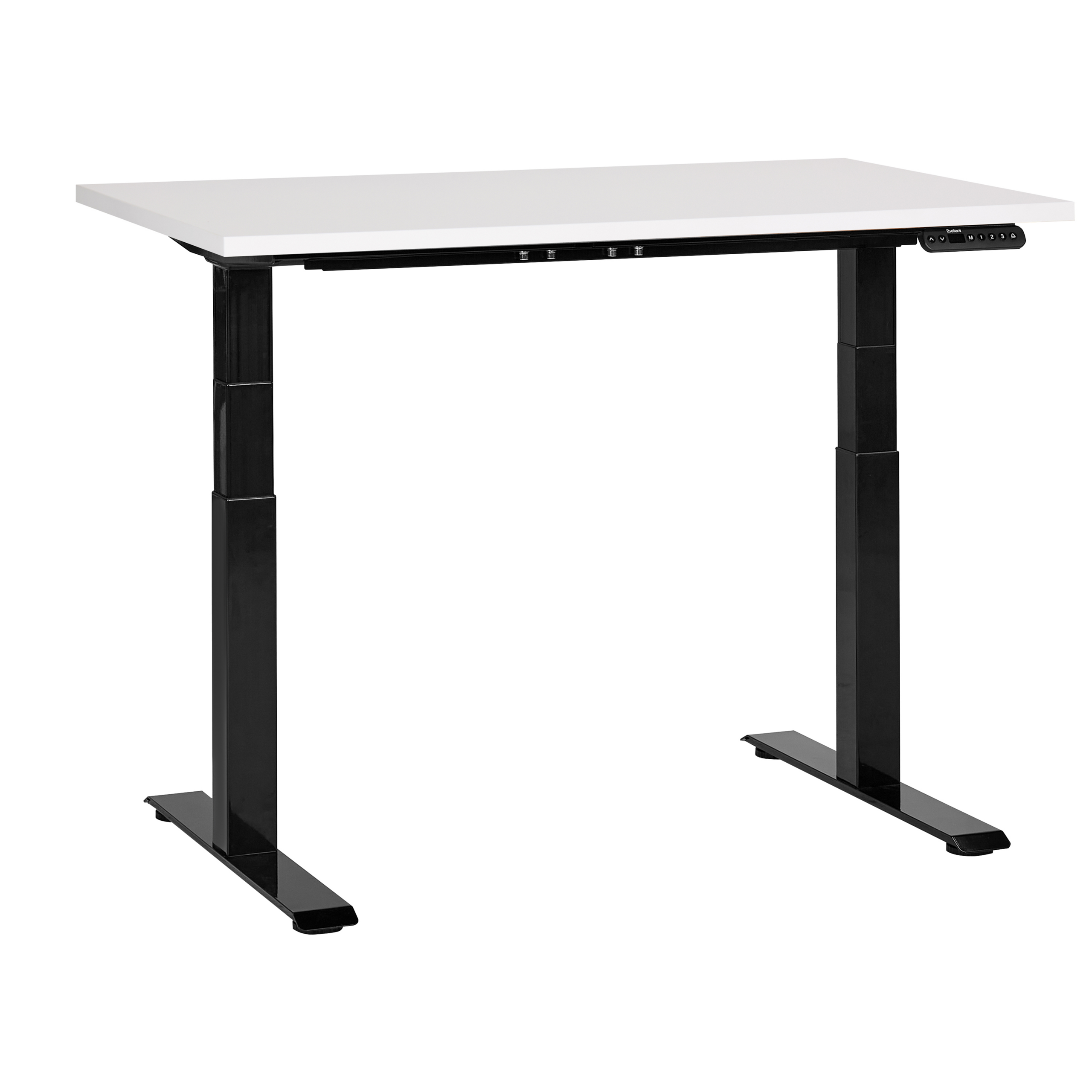 Elektrisk justerbart hæve sænkebord DESTINES 120 cm 72 cm Hvid/sort
