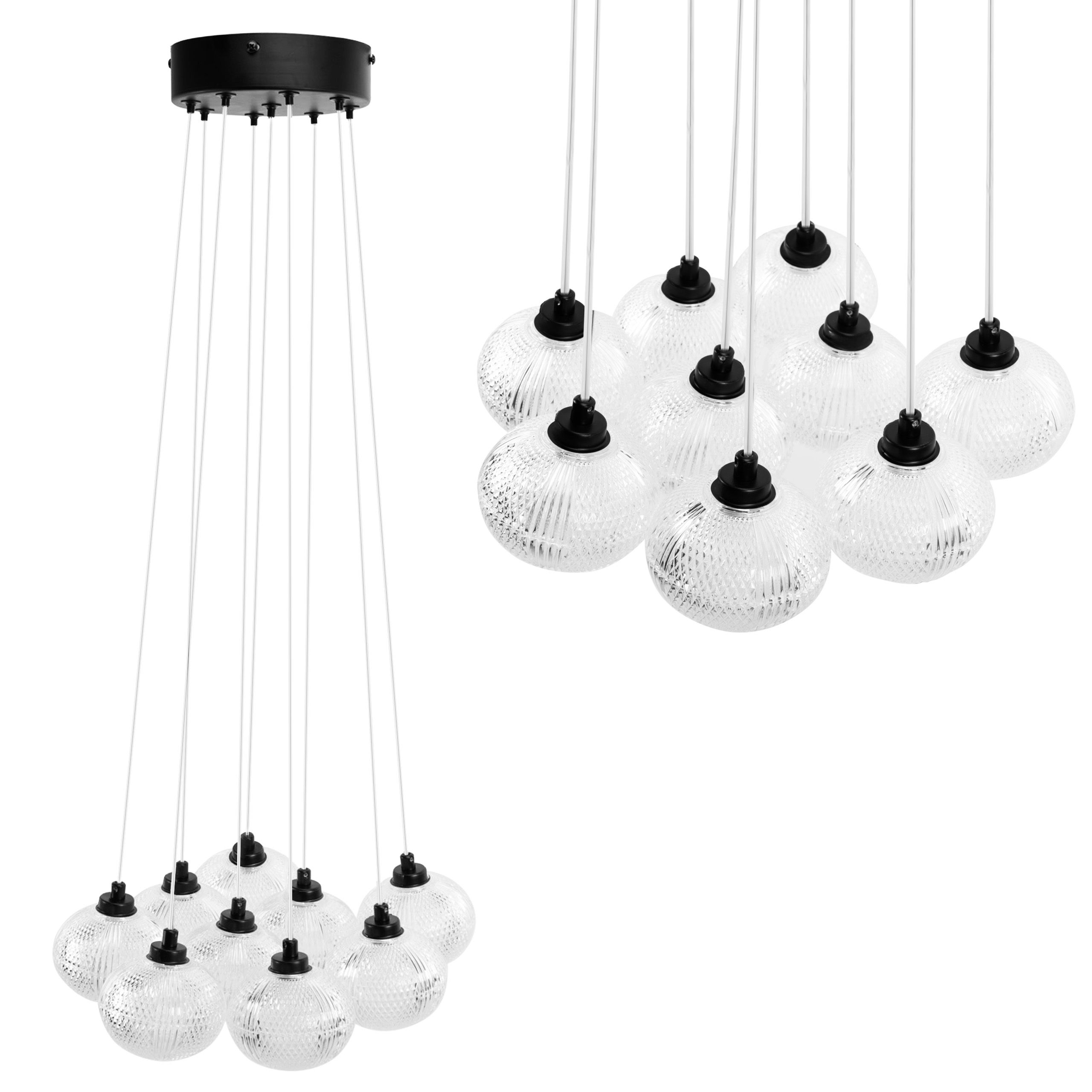 TOOLIGHT loftlampe MS022-9CP Sort 15x15x50cm