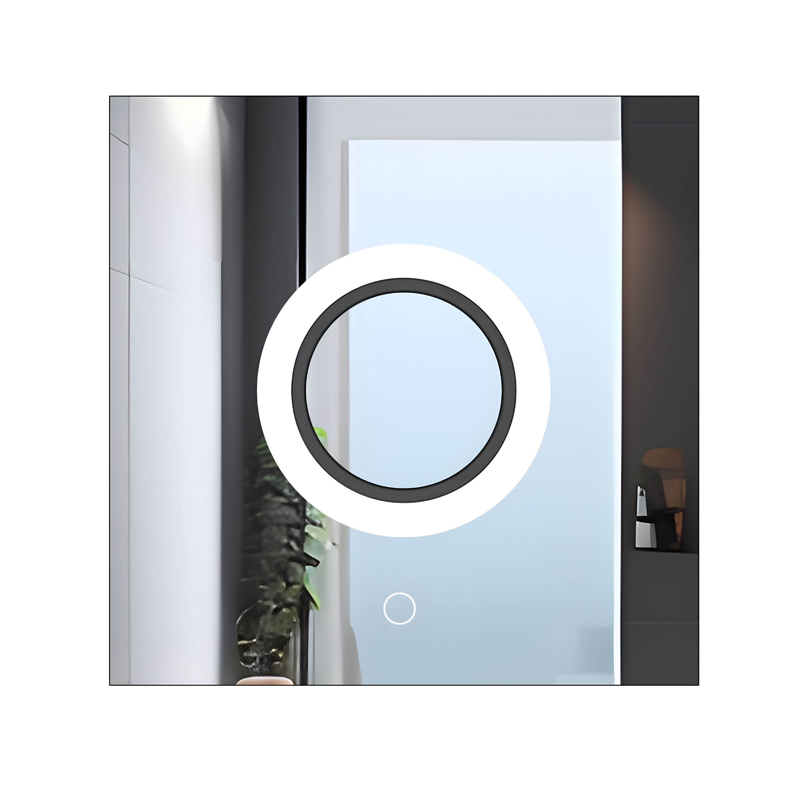 REA spejl LED YH-BL-12 60X60CM Gennemsigtig 60x60x2cm