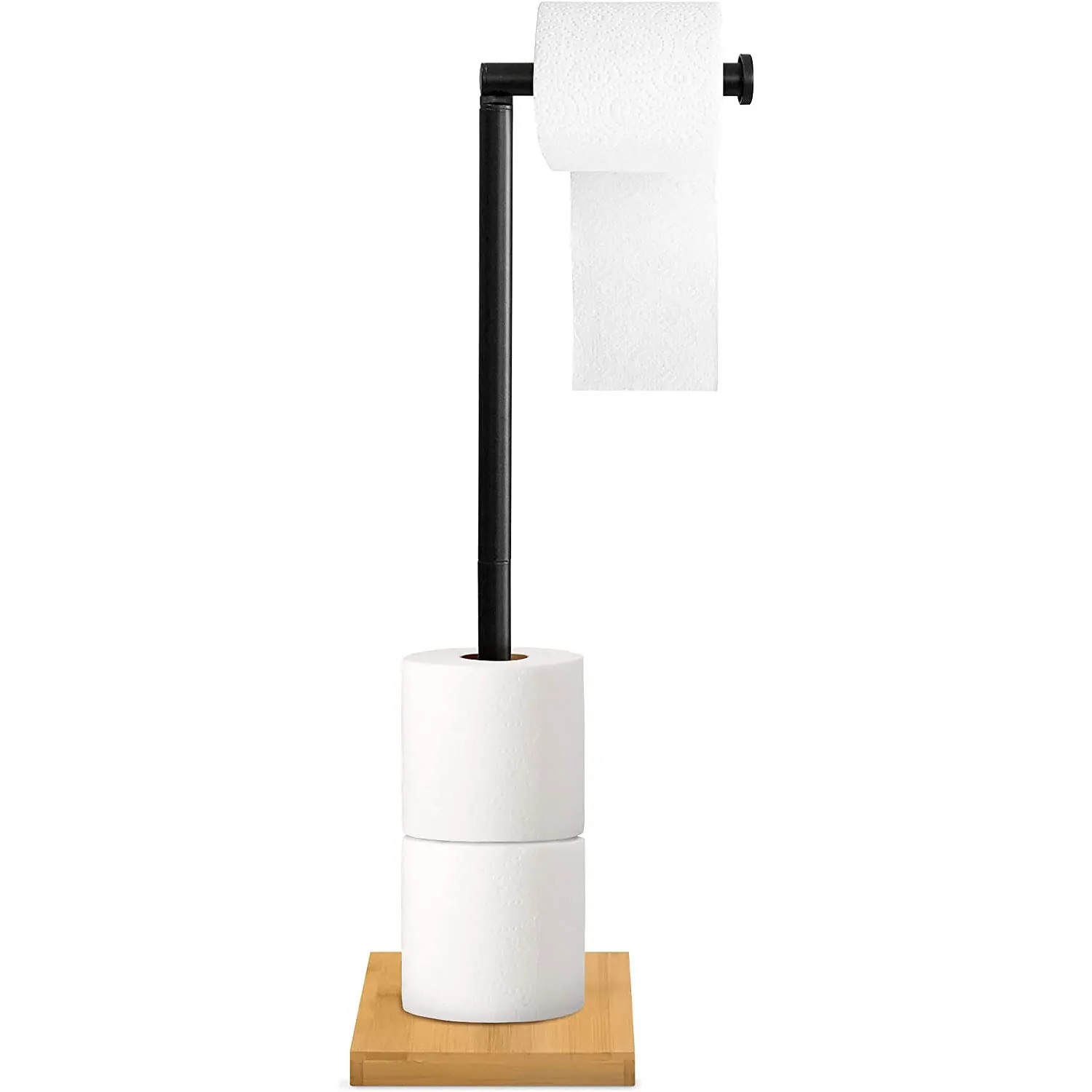 REA toiletpapirholder P70505 Sort, 15x15x56cm