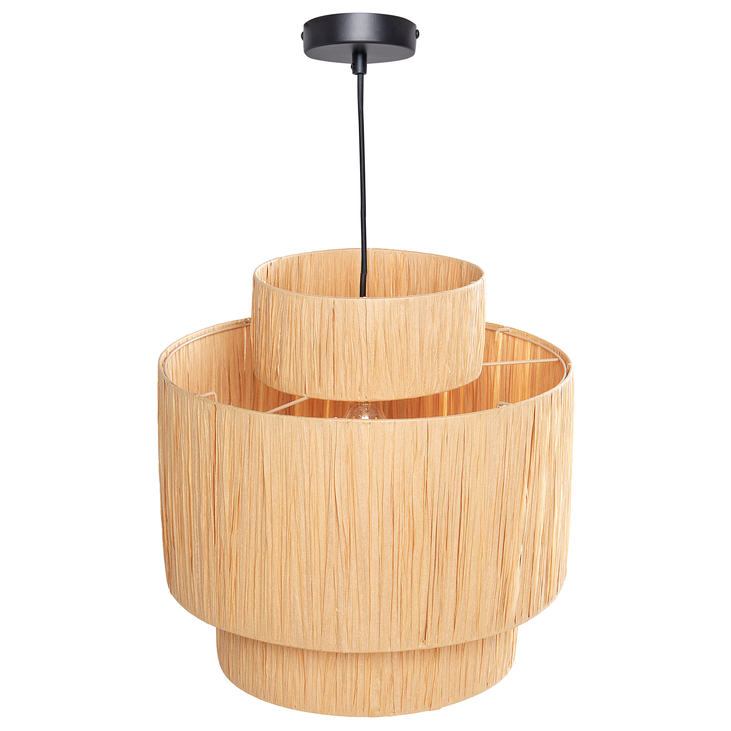 Loftlampe MAGECH Flet Naturlig