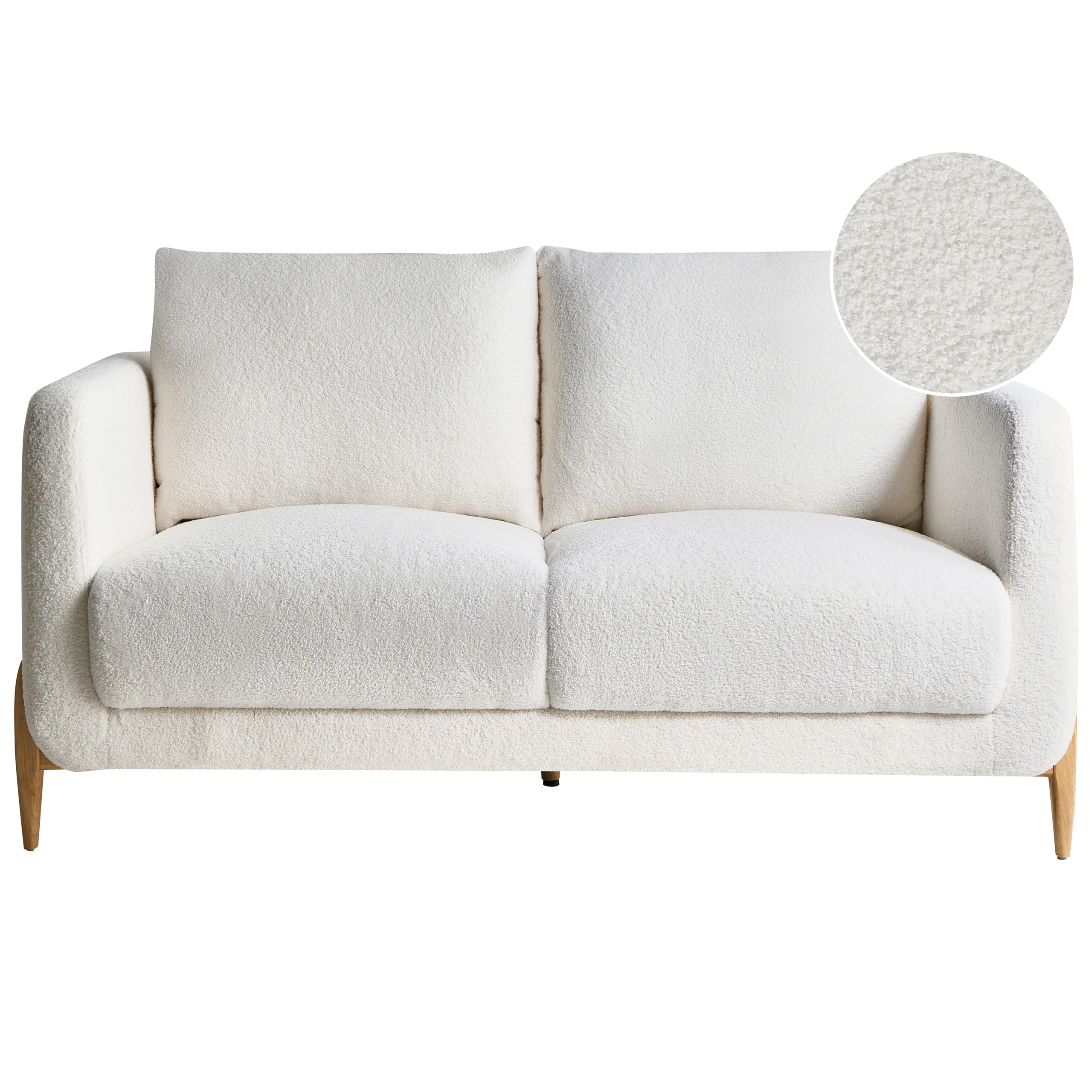 Sofa 2 personers GIMO Boucle Hvid