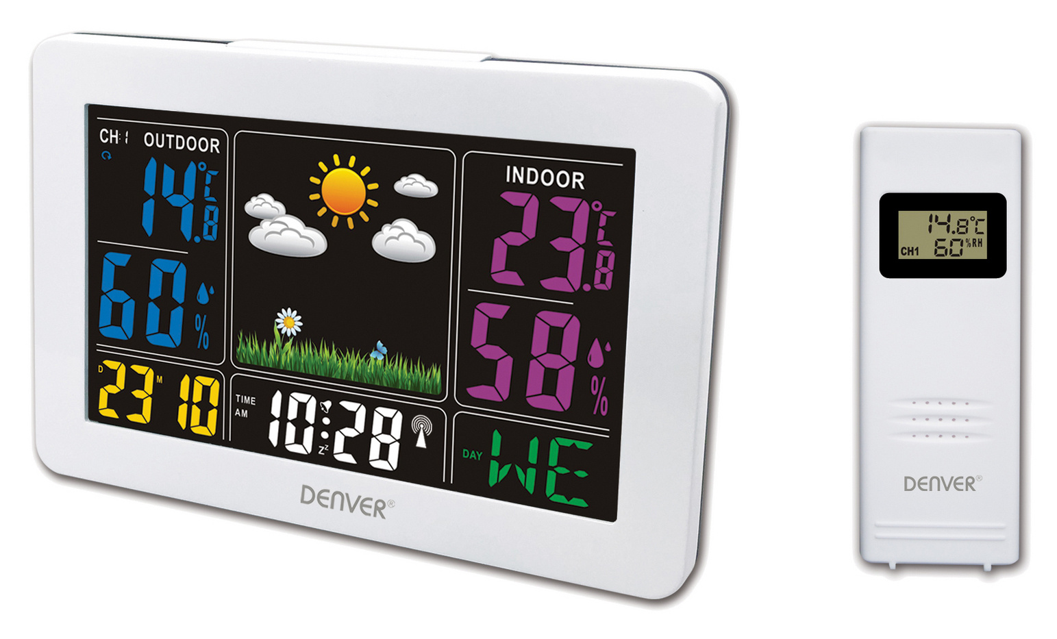 Denver WS-540W vejrstation, hvid