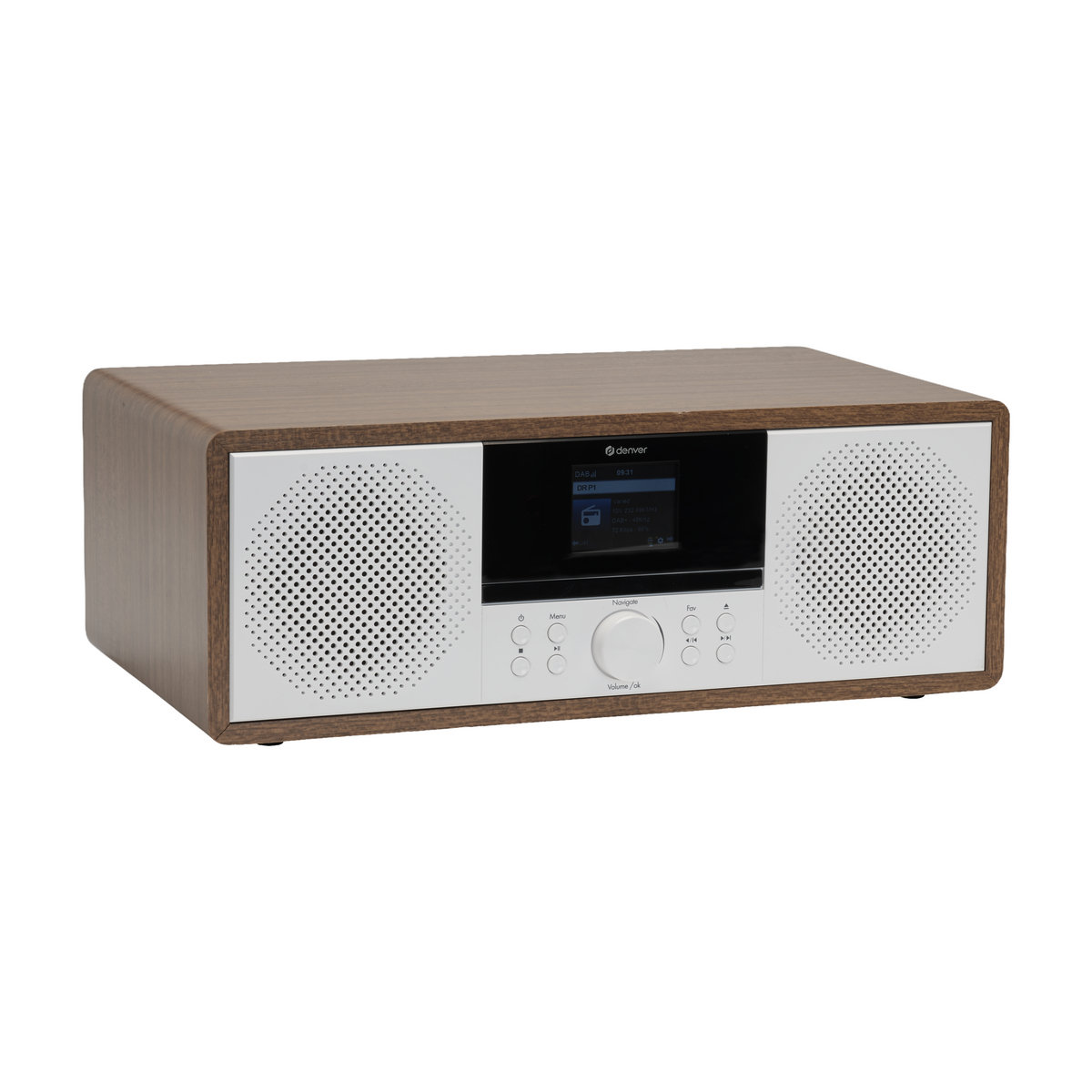 Denver MIR-270DW DAB+/internetradio, mørkt træ