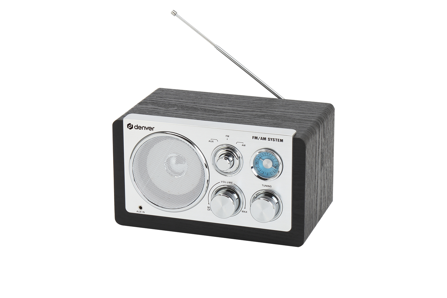 Denver TR-63B FM-radio, sort
