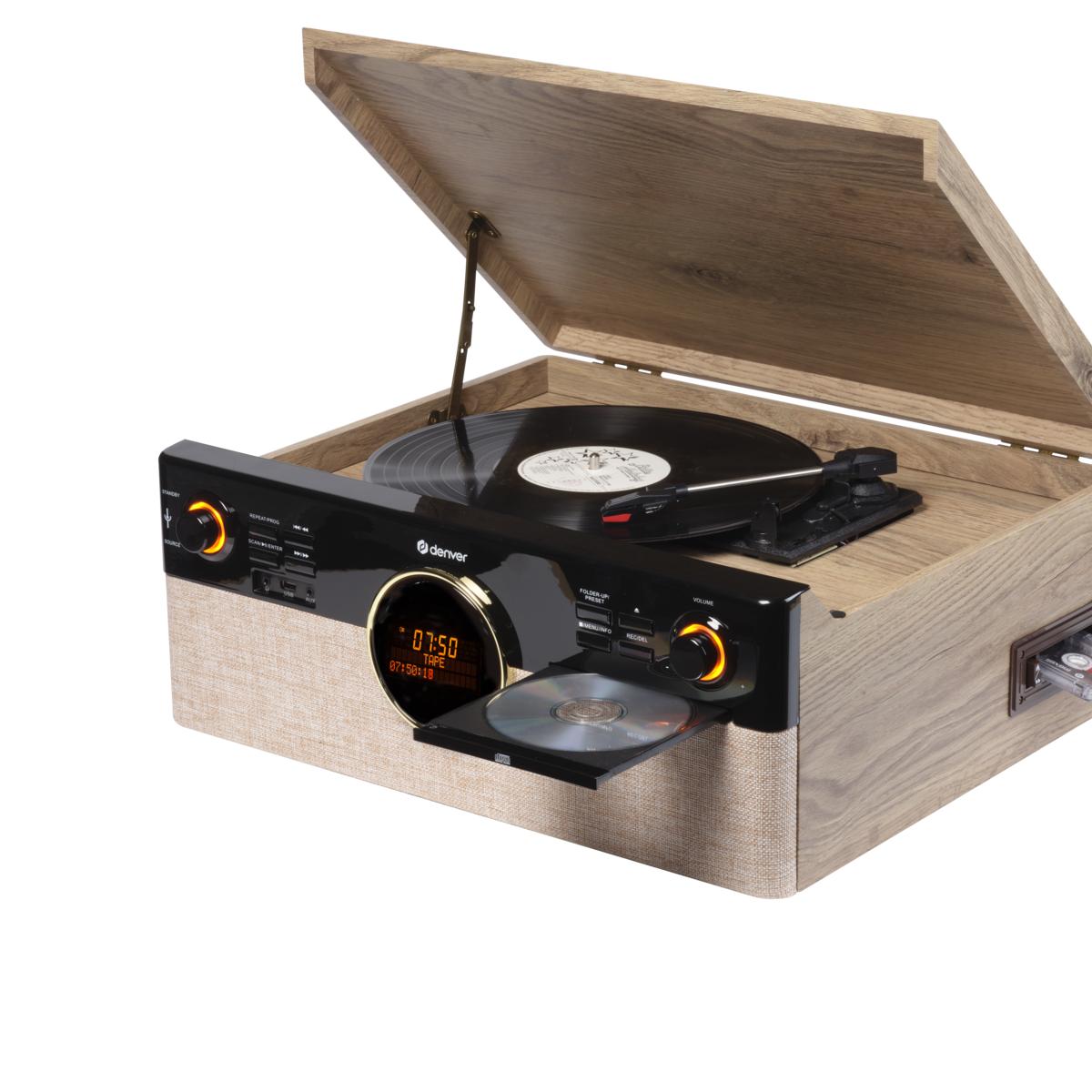 Denver MRD-180 LP-afspiller med Bluetooth, DAB+/FM-radio