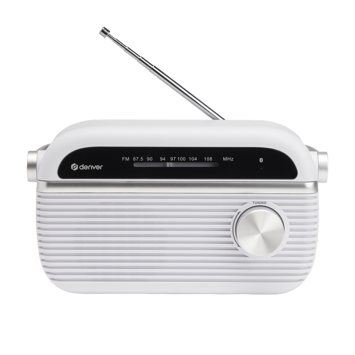 Denver TRB-67W FM-radio med Bluetooth, hvid